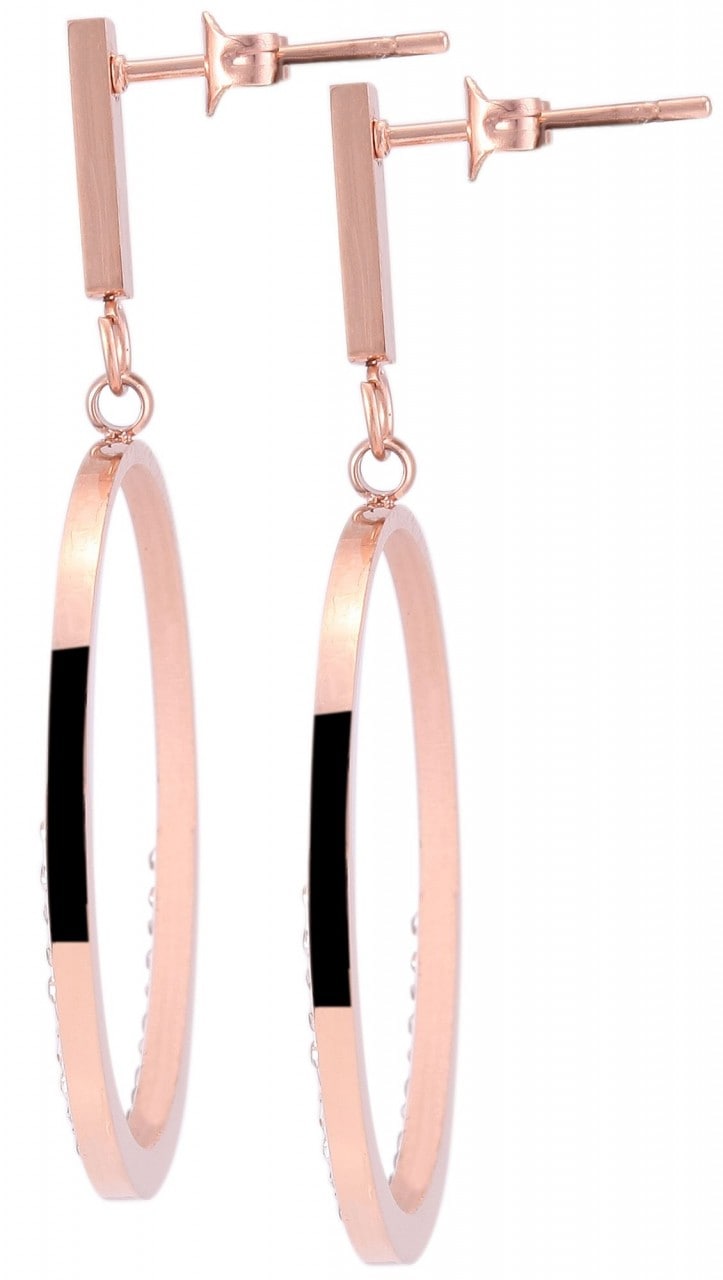 Adelia´s Paar Ohrhänger »Damen Ohrstecker aus poliertem Edelstahl«