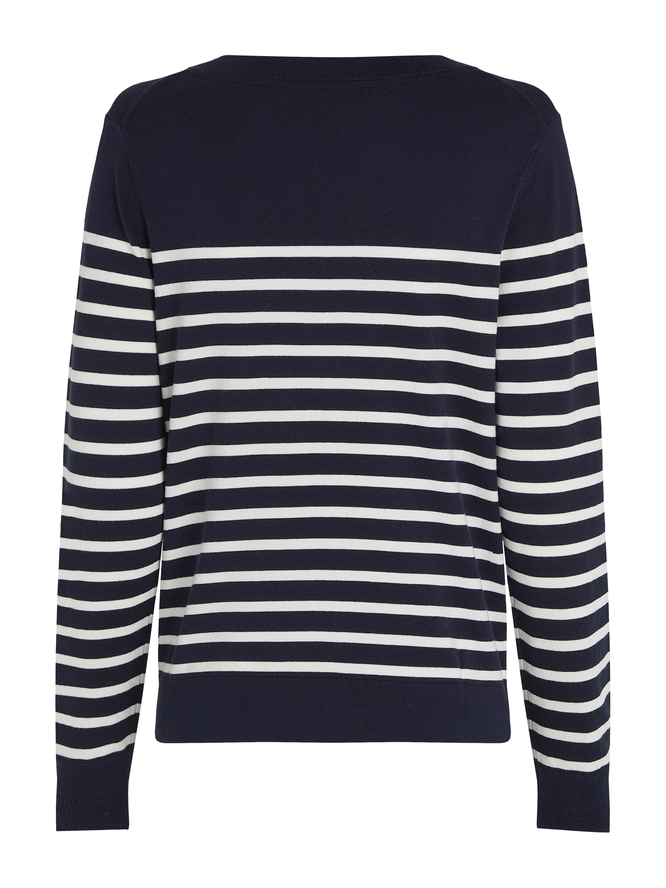 Tommy Hilfiger V-Ausschnitt-Pullover, mit Logo-Stickerei