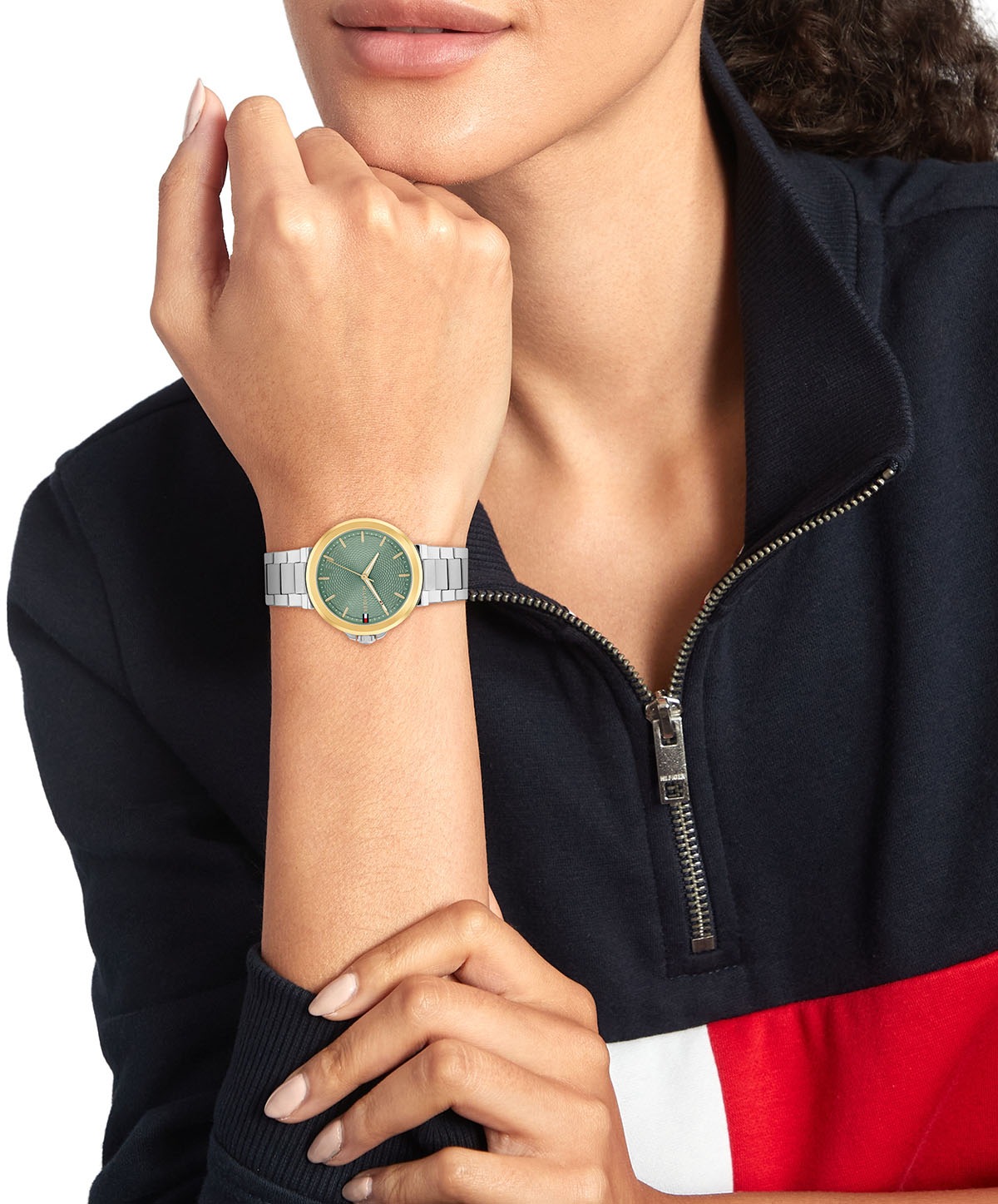 Tommy Hilfiger Montre Pour Femme Lori 34mm Silver / Gold / Matcha Green One Size Femme 4