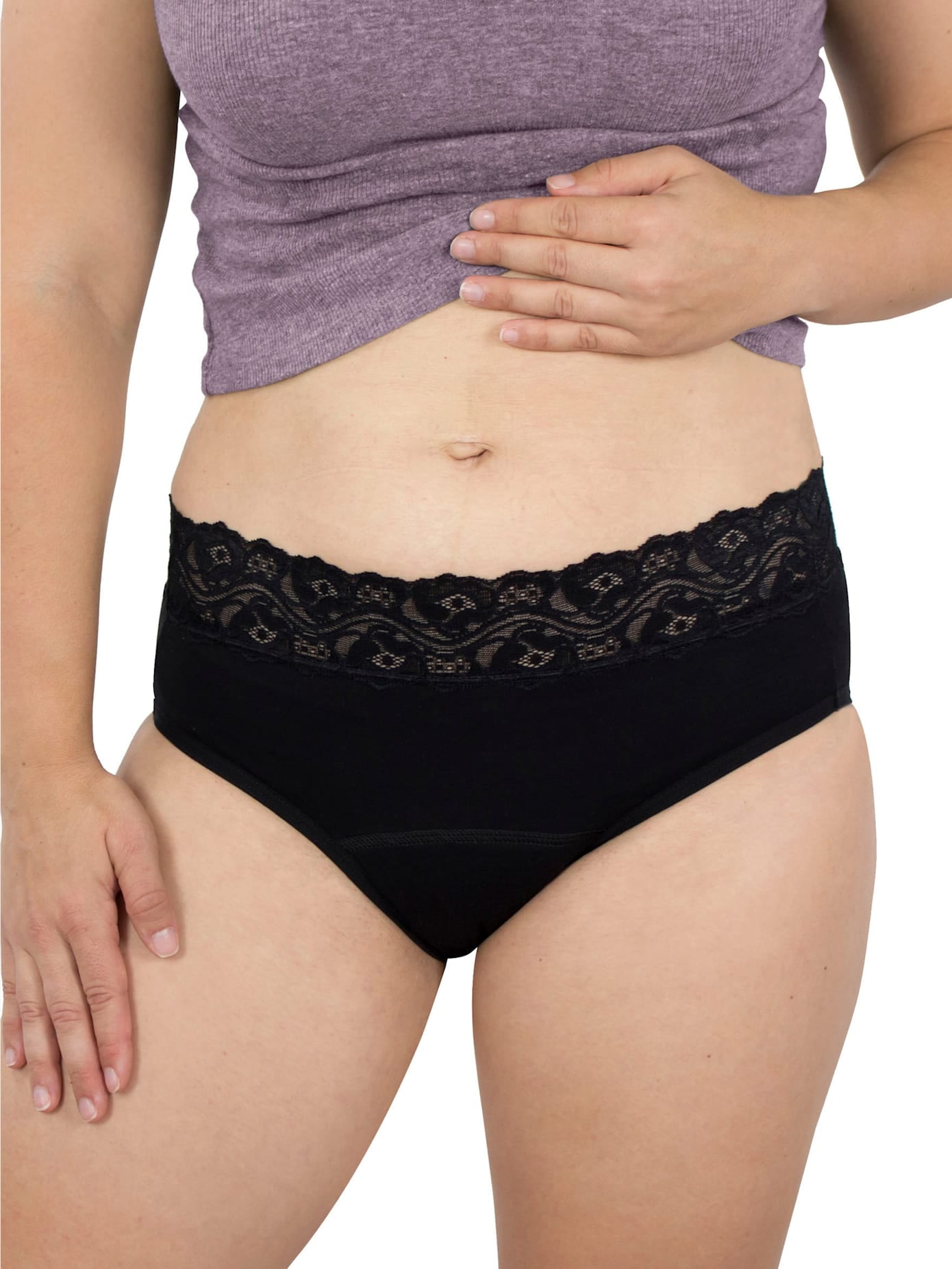 Damen Slip, 54, 1 Stk., schwarz, 95% Baumwolle, 5% Elasthan, Unterhosen