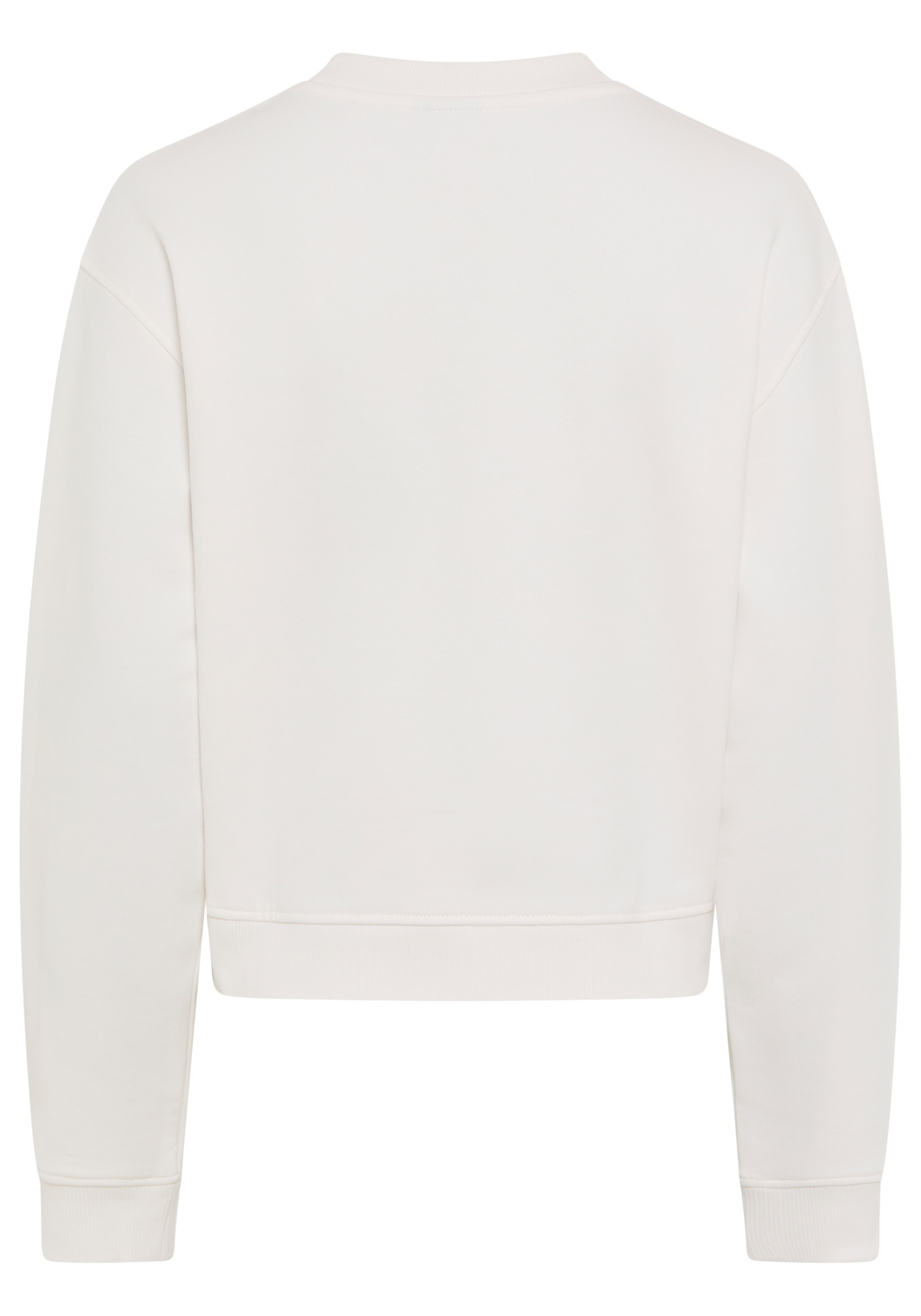 HUGO Blue Sweater "Delessa", Baumwoll-Terry mit Rundhals günstig online kaufen