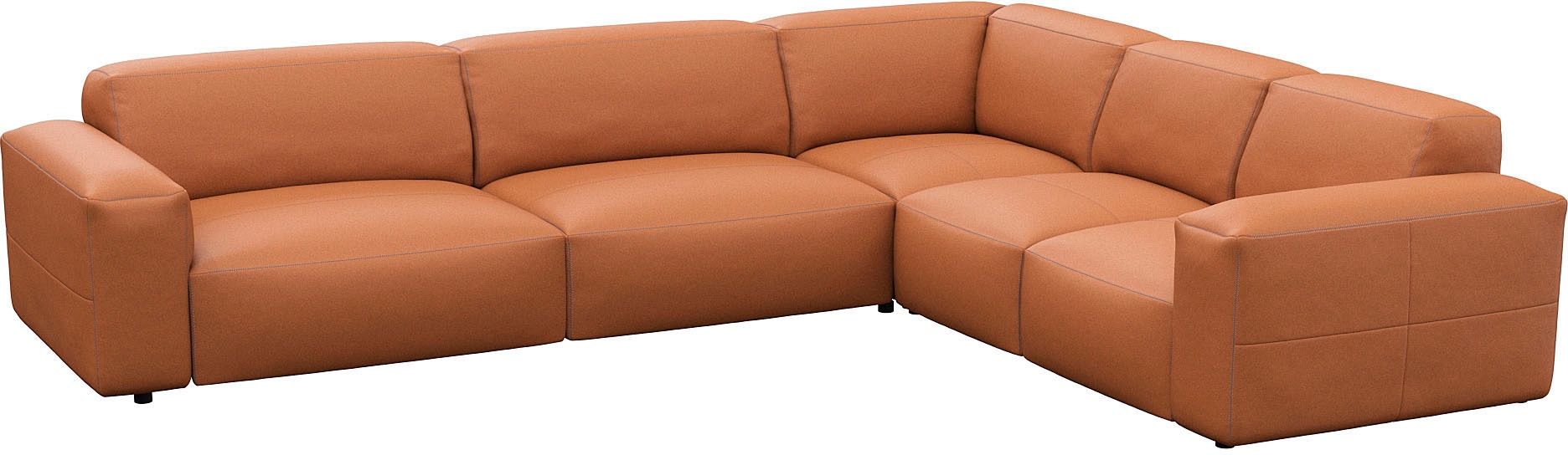 FLEXLUX Ecksofa »Lucera, super bequem durch hochwertigen Sitzaufbau mit Kaltschaum«, modern & anschmiegsam, L-Form, Designsofa