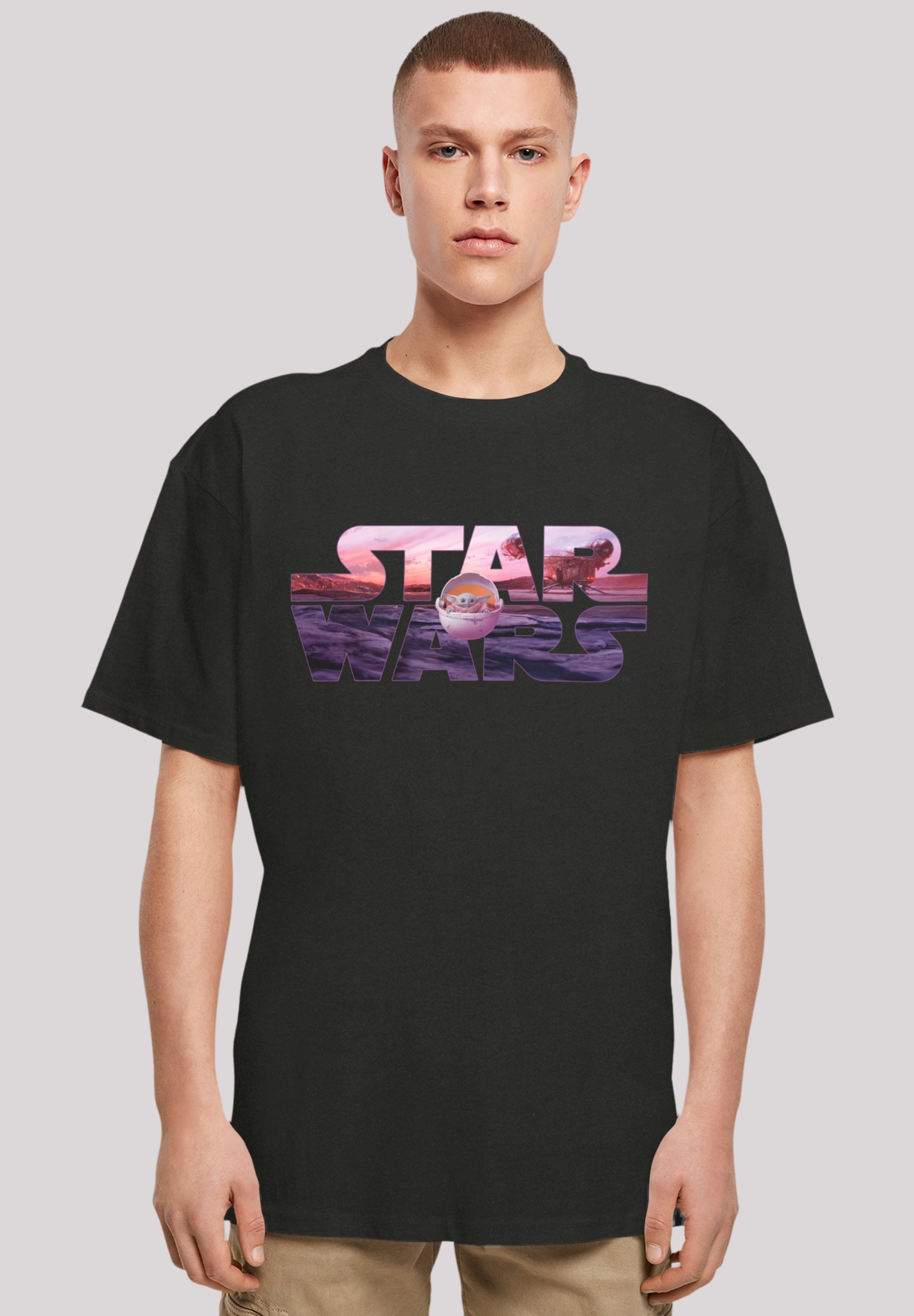 T-Shirt »Star Wars The Mandalorian Child Ride The Sky«, Premium Qualität