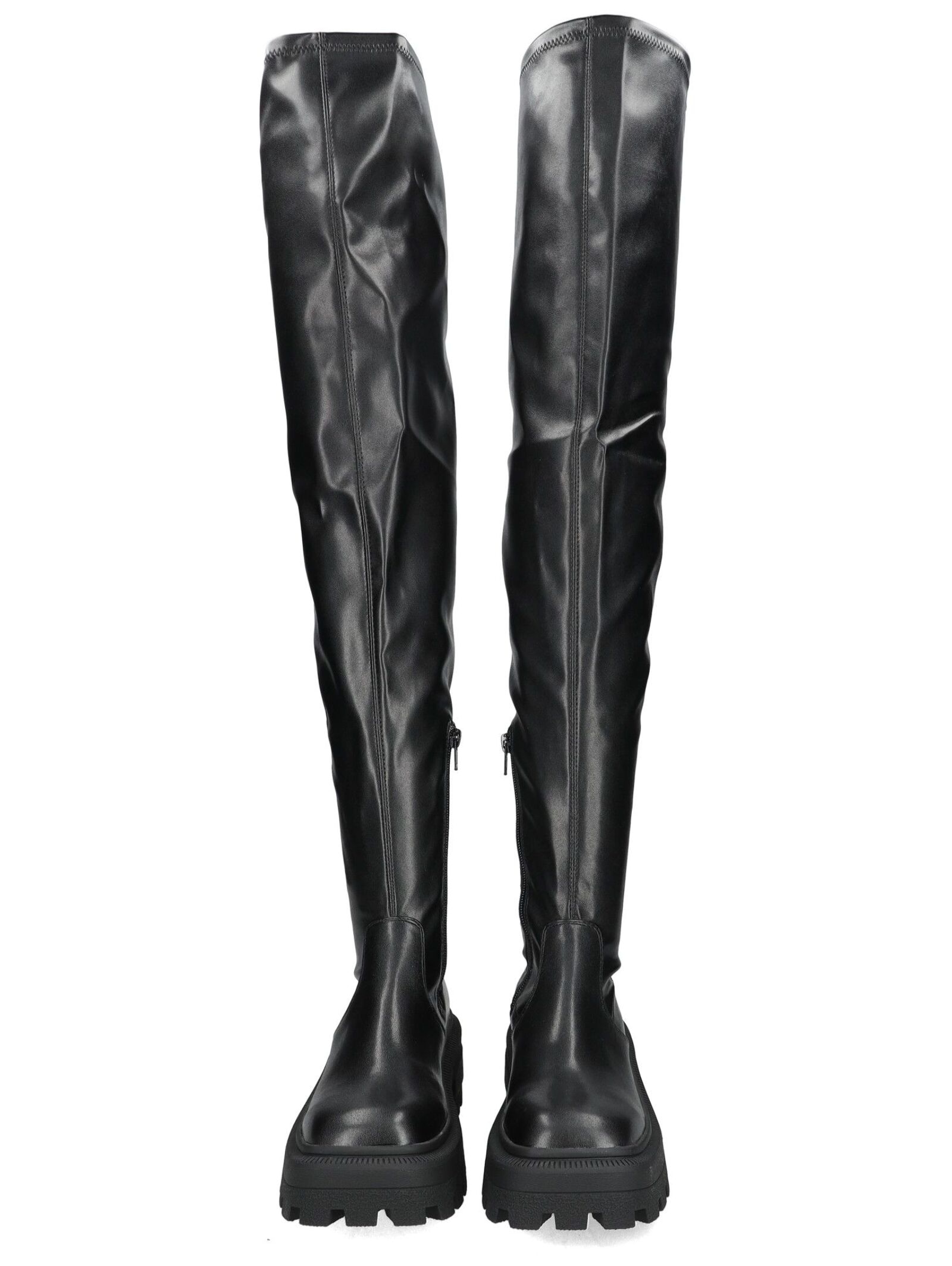 Buffalo Overkneestiefel »Buffalo Stiefel Lederimitat«