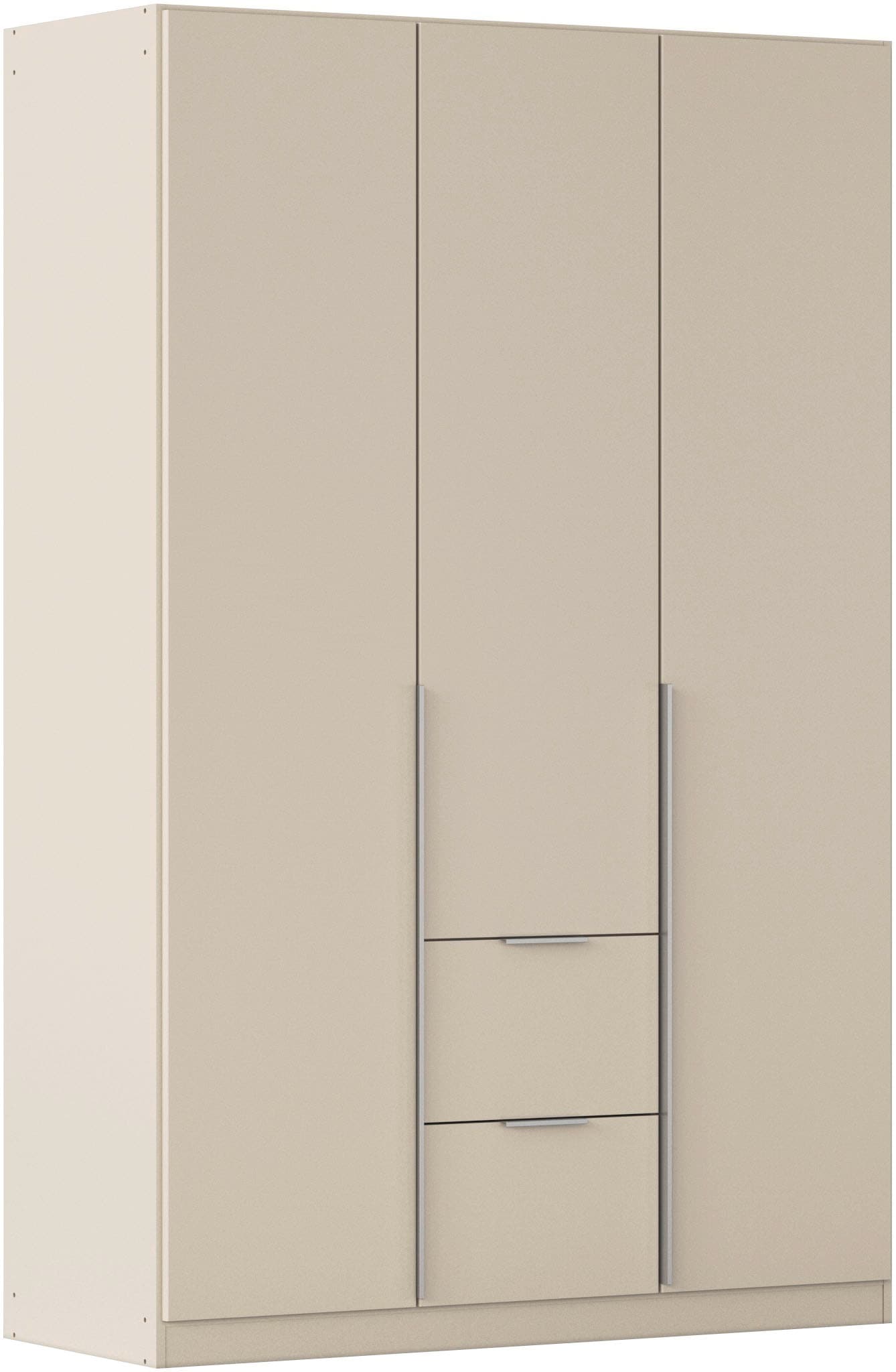 OTTO home Drehtürenschrank "Kleiderschrank Schrank Garderobe AGORDO mit Dekor- oder Hochglanzfront" in zwei Griff-Farben, Breite 136 cm, mit Außenschubkästen, Serie in 7 Breiten und 2 Höhen MADE IN GERMANY