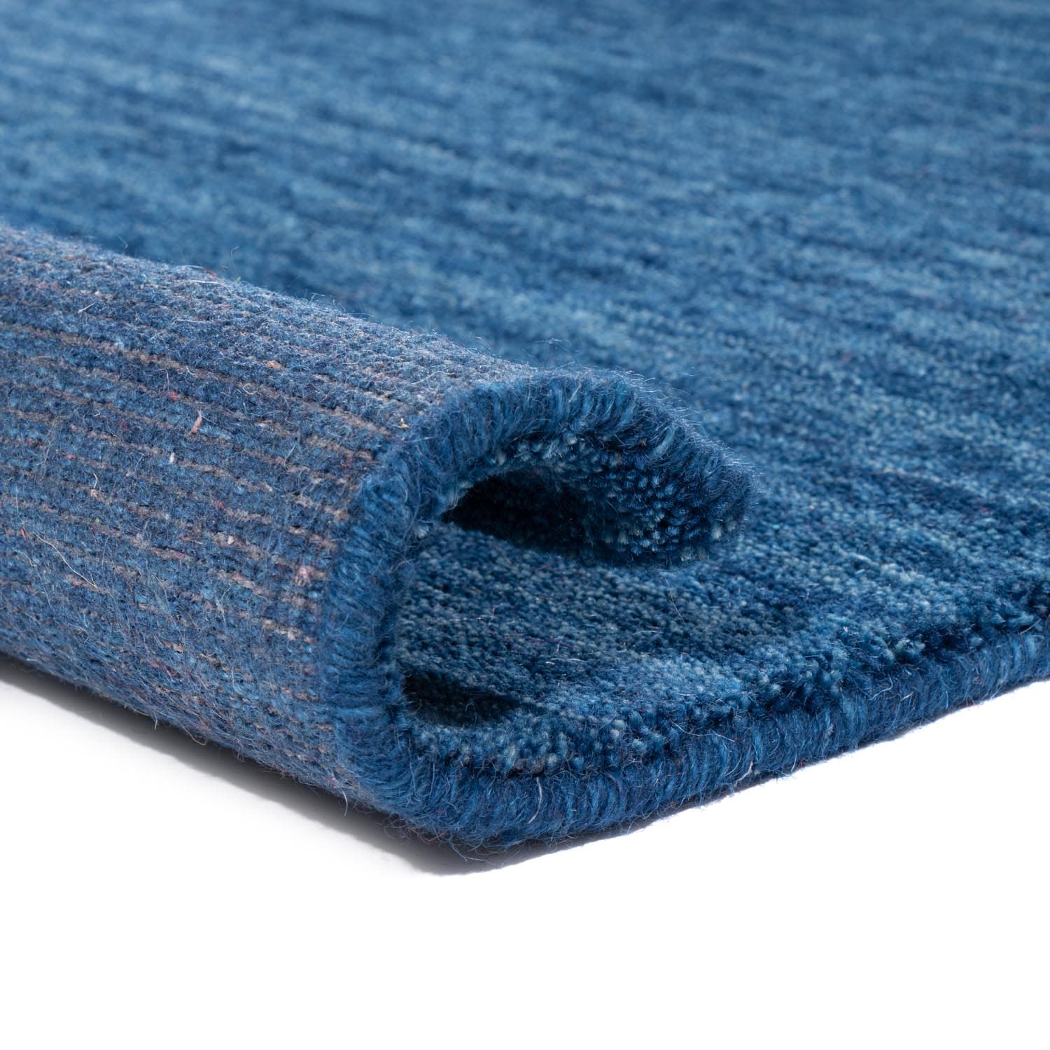 morgenland Wollteppich »Uni - Gabbeh Teppich - Softy«, rund, 1,6 mm Höhe, Gabbeh Optik, Uni Farben, reine Wolle, sehr weicher Flor, Wohnzimmer