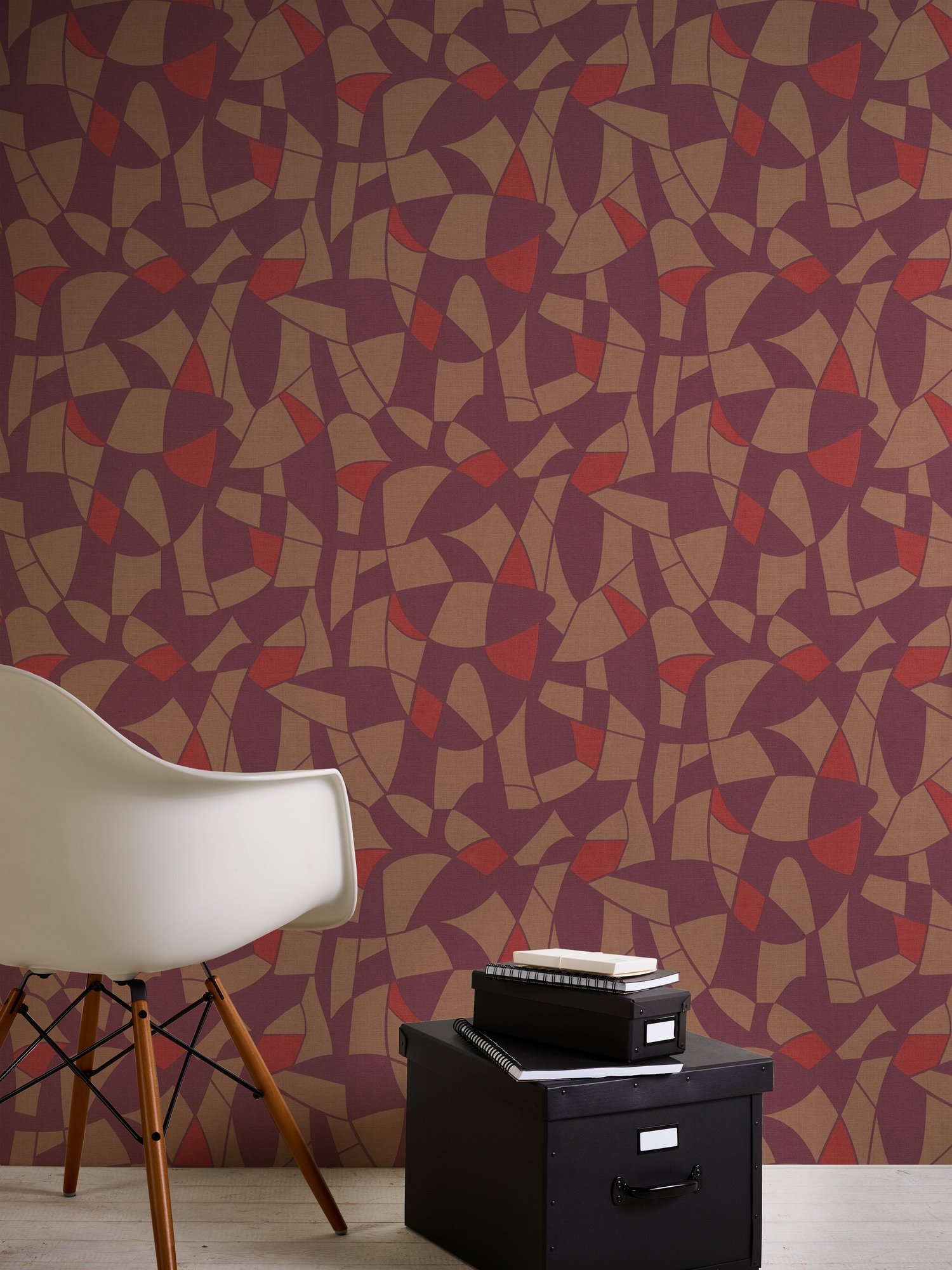A.S. Création Vliestapete »Antigua Tapete mit Formen«, matt-gemustert-neutral, Grafiktapete Retrotapete Tapeten Wohnzimmer Schlafzimmer Küche Design