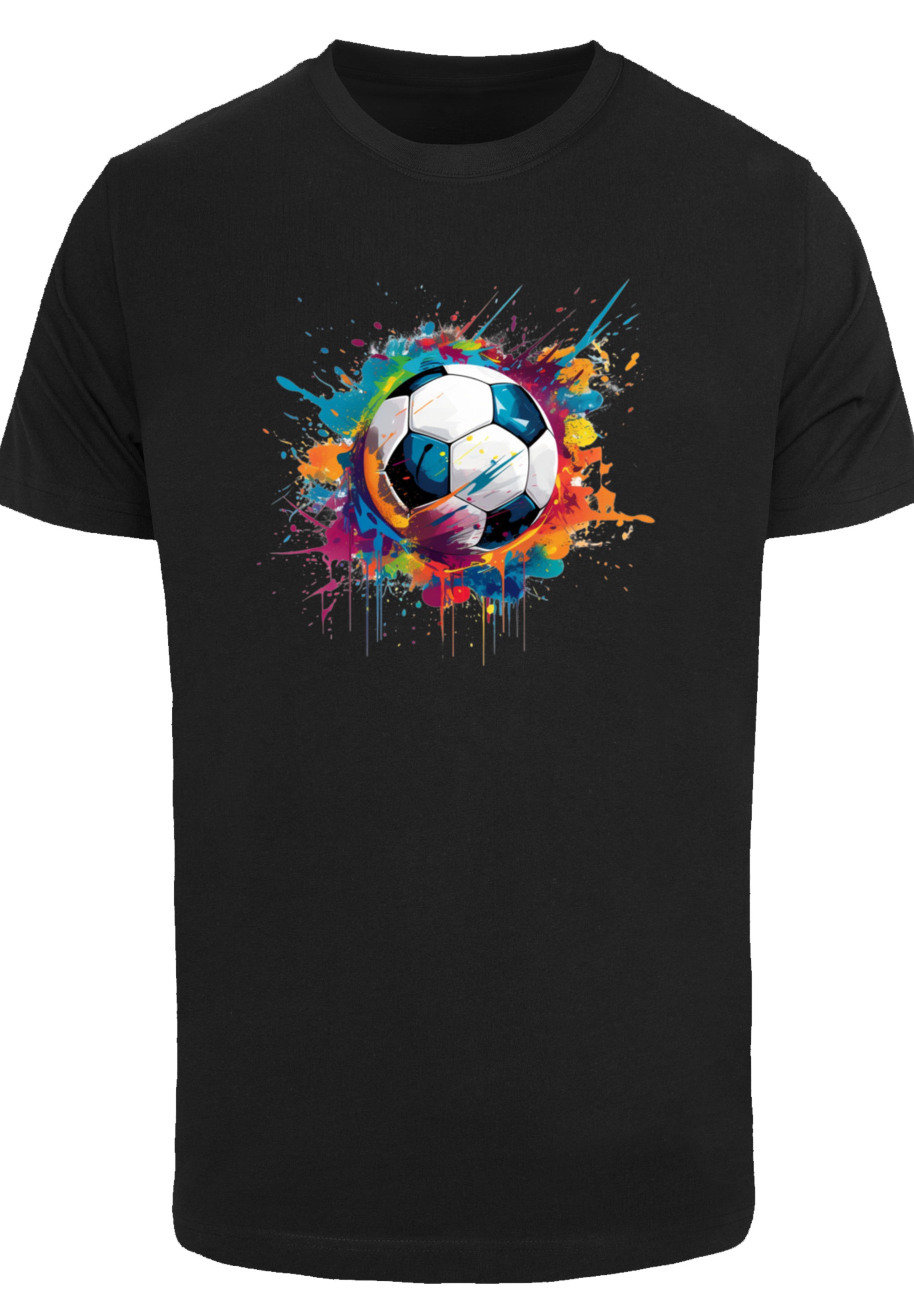F4NT4STIC T-Shirt »Bunte Fußball Grafik«, Premium Qualität