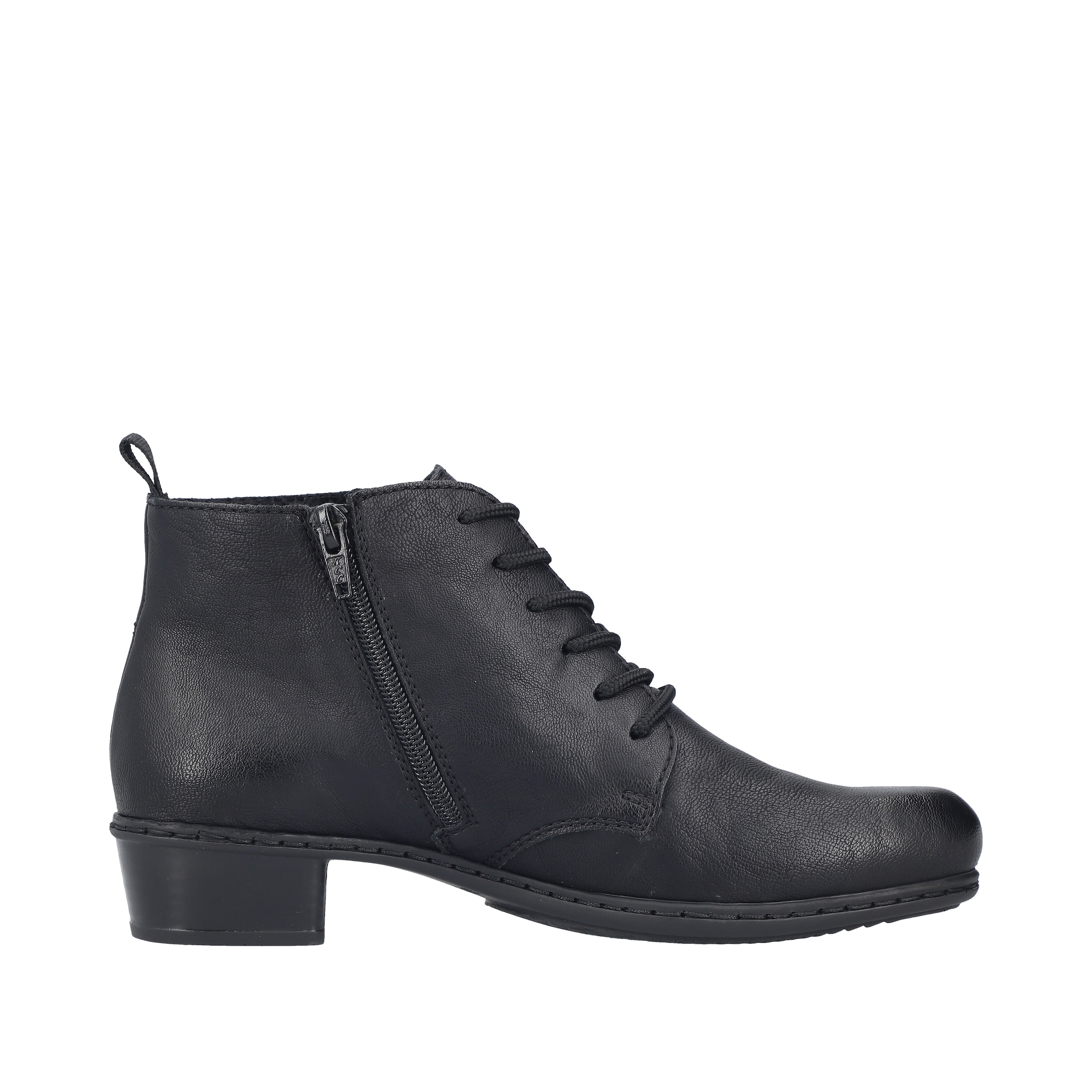 Rieker Schnürstiefelette  Schnürboots, Blockabsatz, mit Logoprägung an der Ferse