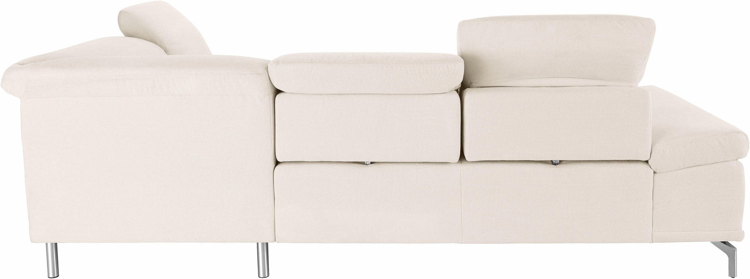 Places of Style Ecksofa »Caluna«, Inkl.Sitztiefenverstellung, wahlweise mit Kopf- und Armteilverstellung
