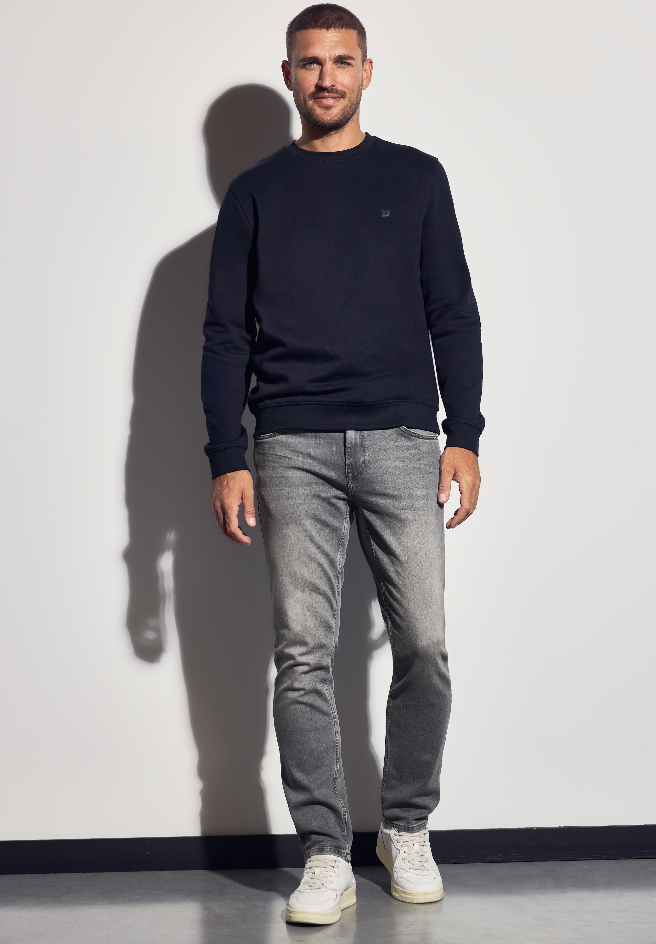 STREET ONE MEN Regular-fit-Jeans, aus Baumwolle mit Stretchanteil