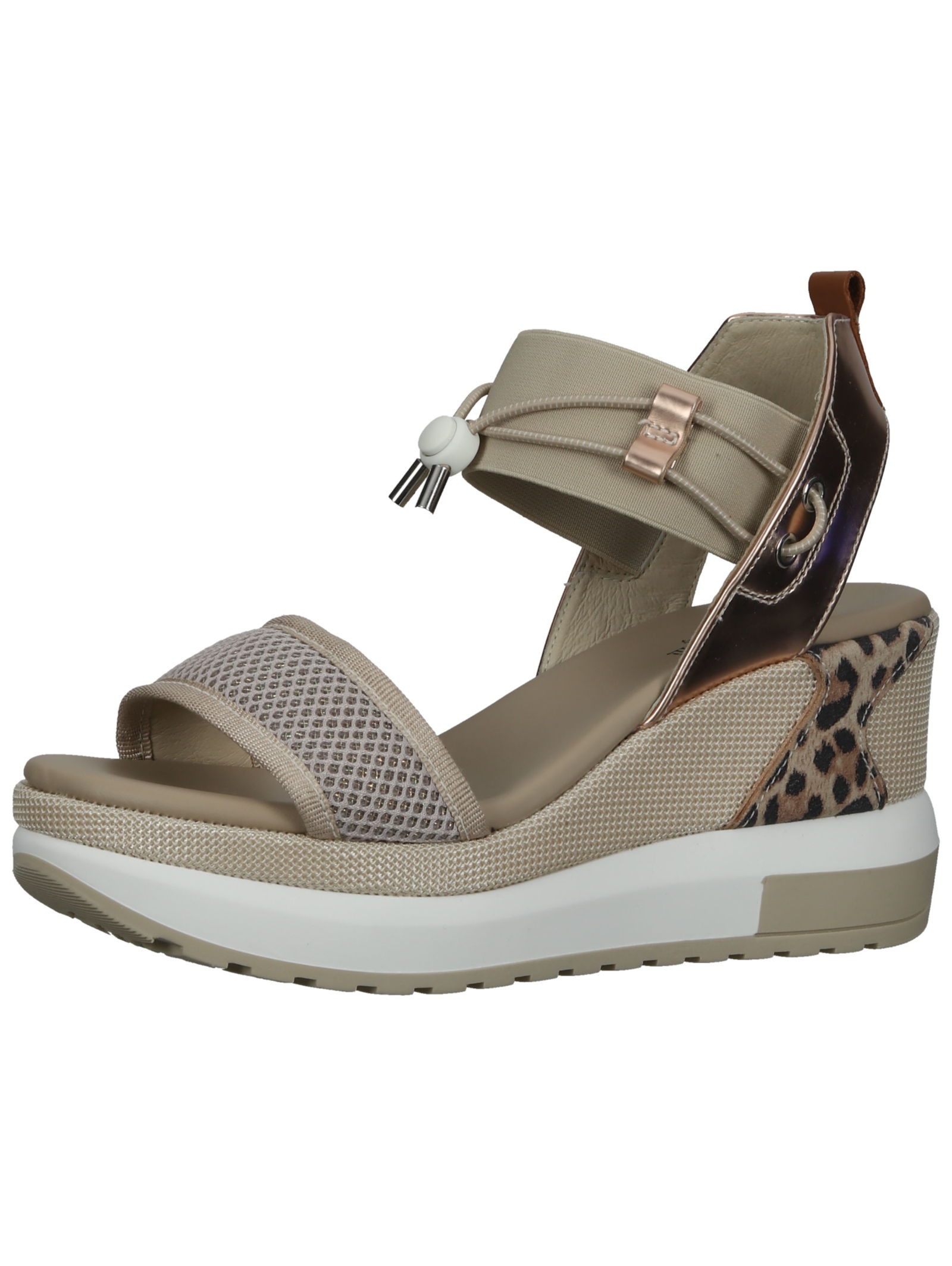 Nero Giardini Keilsandalette »Nero Giardini Sandalen Lederimitat/Textil«