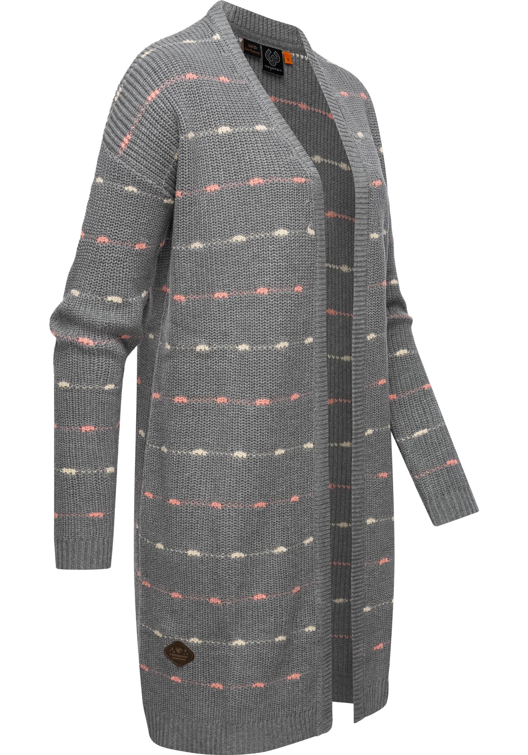 Ragwear Strickjacke "Nadina Stripes", Schicker Damen Cardigan in Strick günstig online kaufen