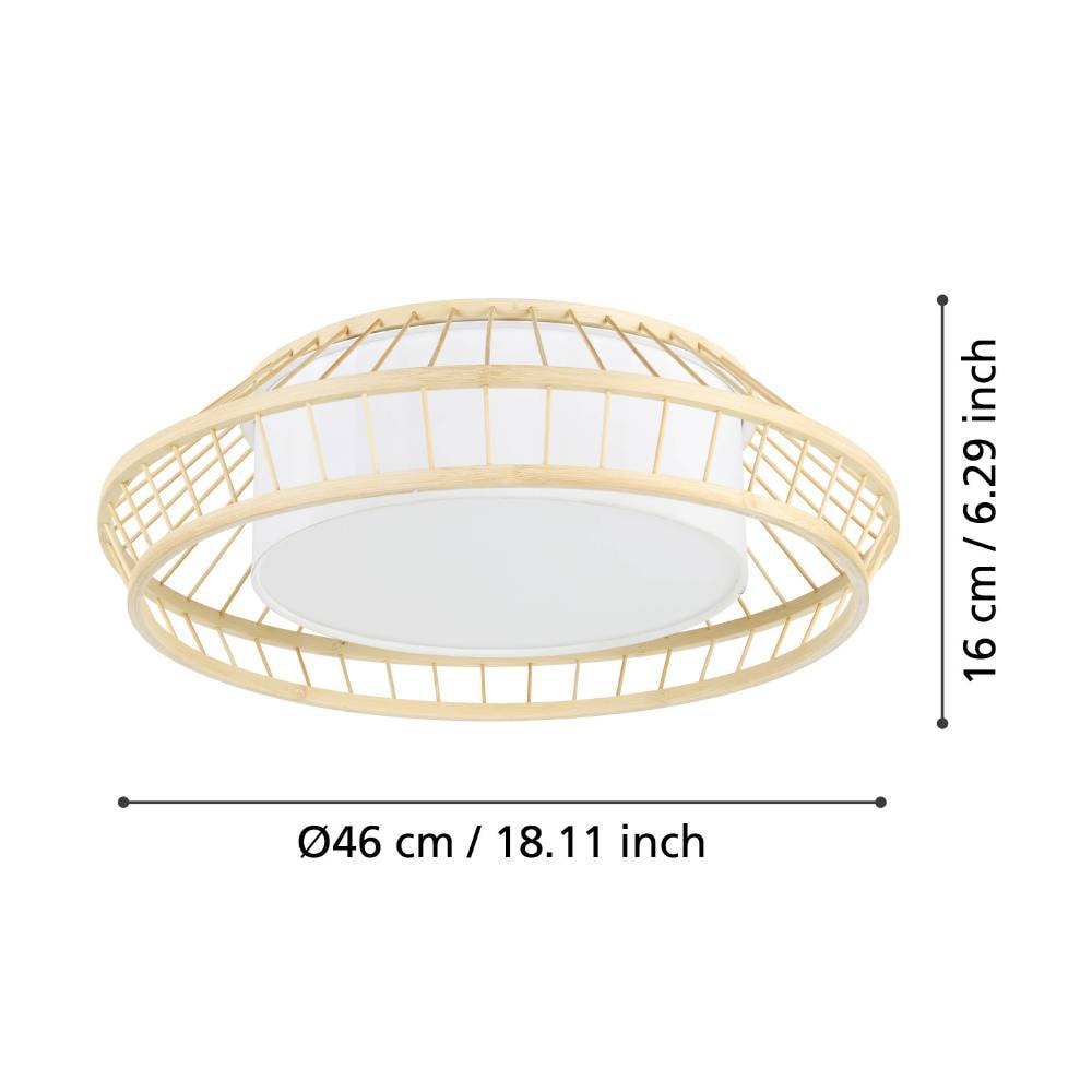 EGLO Deckenleuchte »YUKU-Z«, 1 flammig-flammig, ZigBee, App und Sprachsteuerung Alexa, RGB, dimmbar, Ø 46 cm