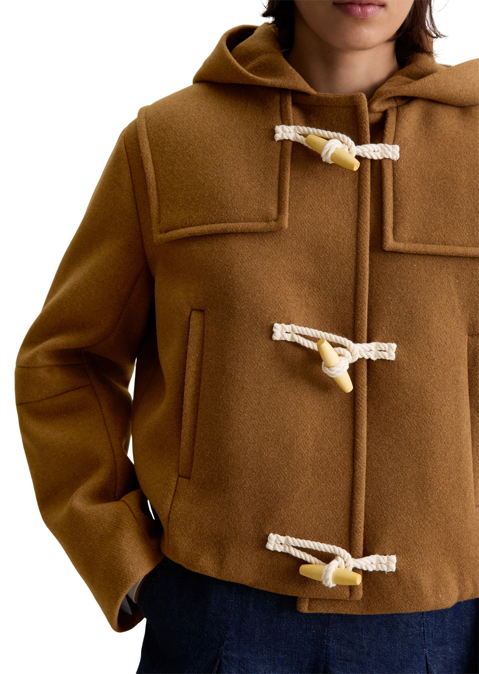 Marc O'Polo DENIM Outdoorjacke »mit recycelter Wolle«