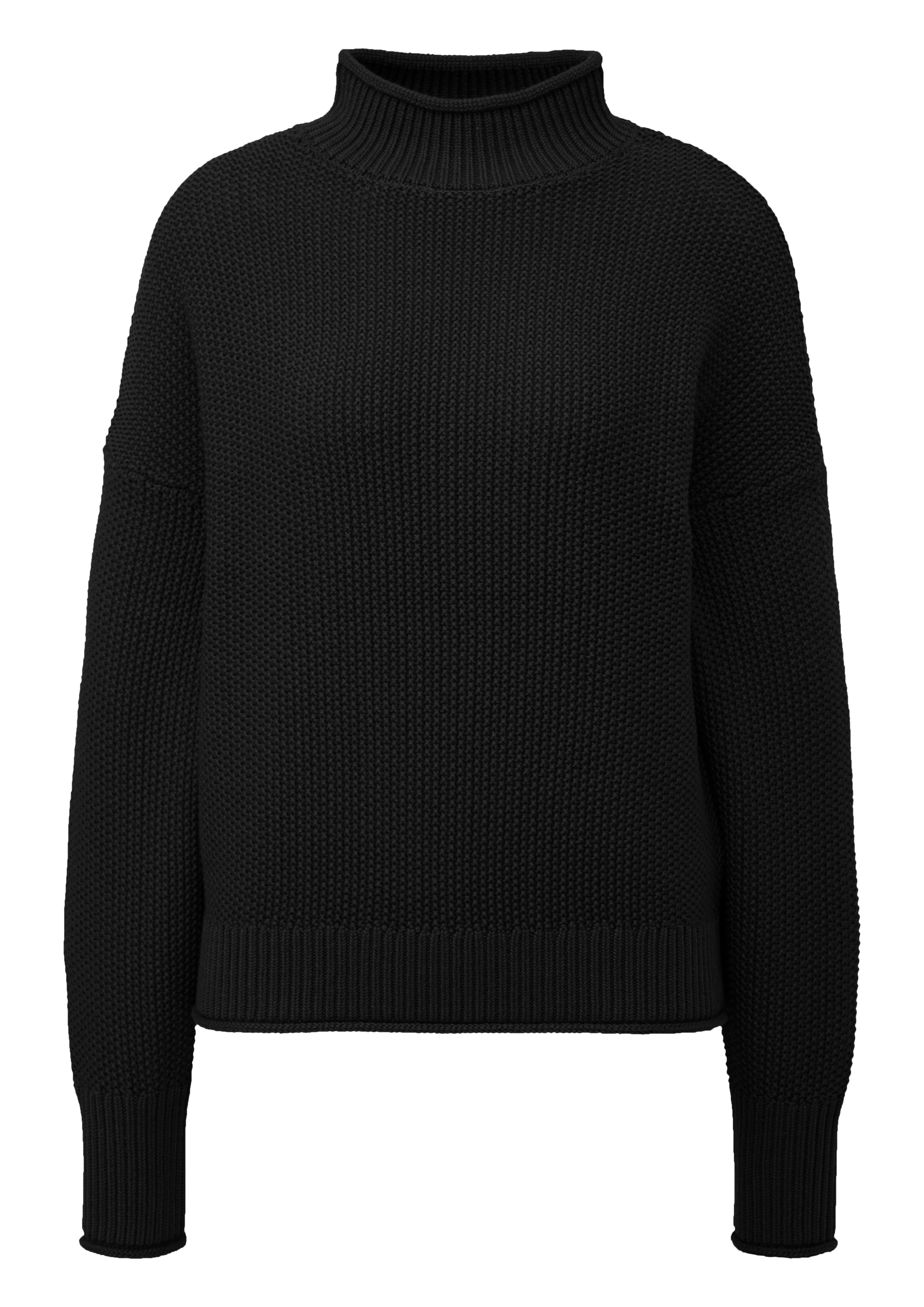 QS Strickpullover, mit geripptem Rollkragen