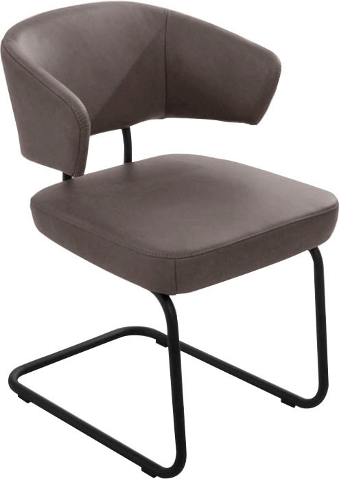 K+W Komfort & Wohnen Freischwinger "Mikkado Tube" () 1 Stk.abgerundeter Rüc günstig online kaufen