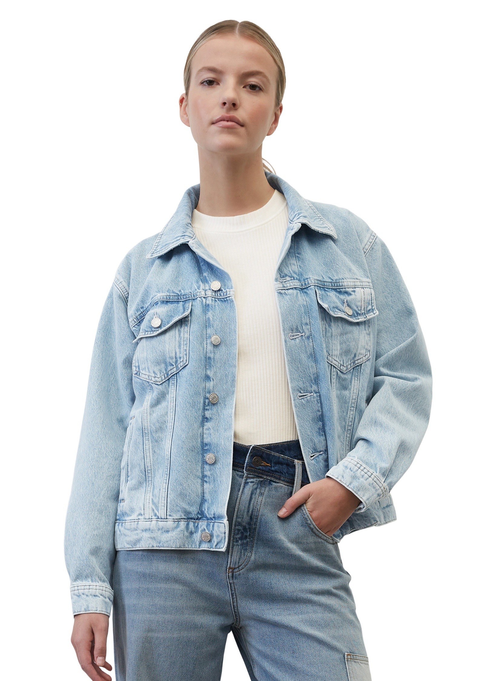 Marc O'Polo DENIM Jeansjacke »aus Organic Cotton«, ohne Kapuze