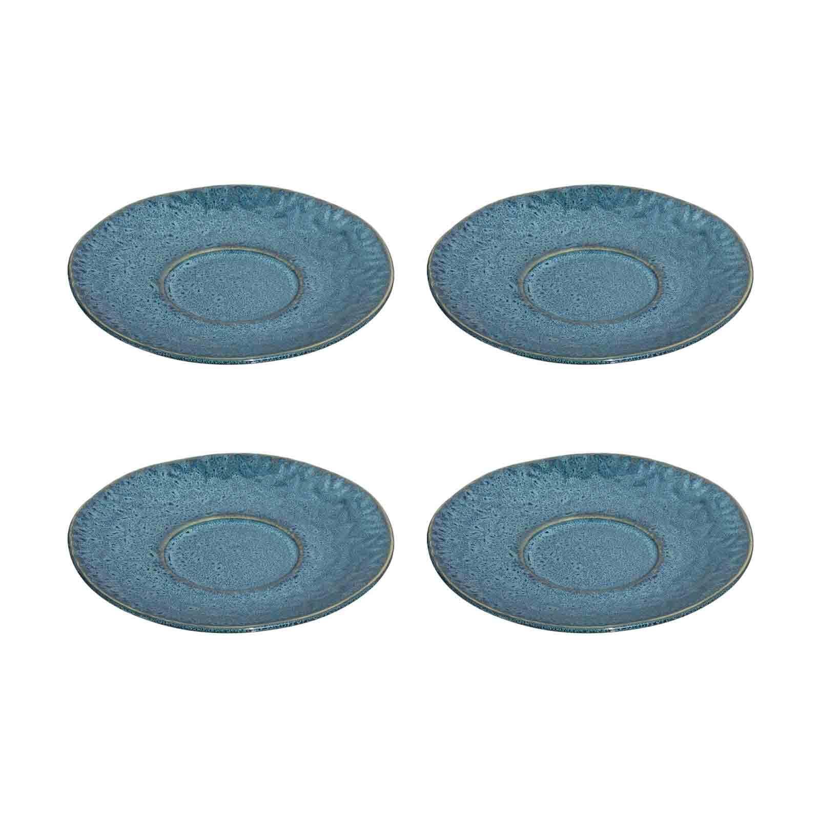 LEONARDO Untertasse "Untertassen Matera ø 15.0 cm 4er Set", blau, Speiseteller
