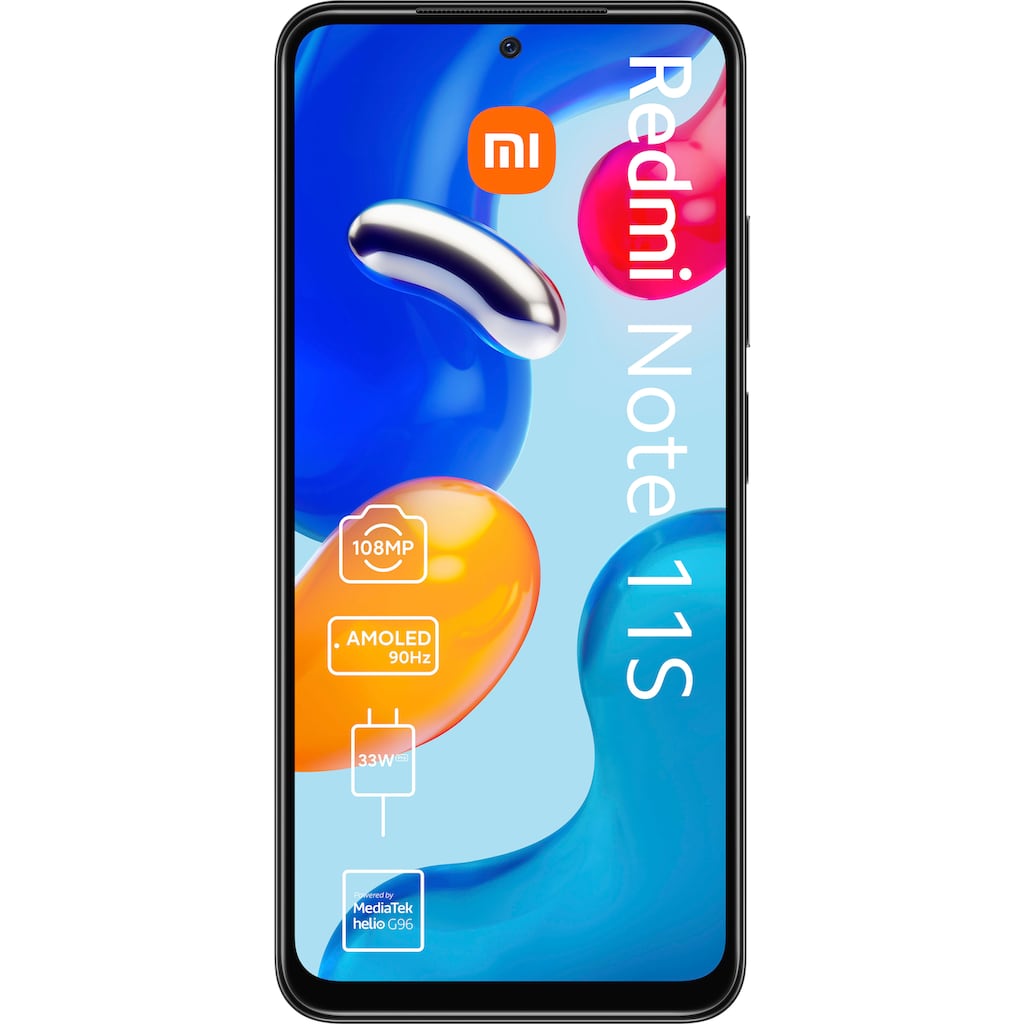 Xiaomi Smartphone »Redmi Note 11S«, Graphite Gray, 16,33 cm/6,43 Zoll, 128 GB Speicherplatz, 108 MP Kamera