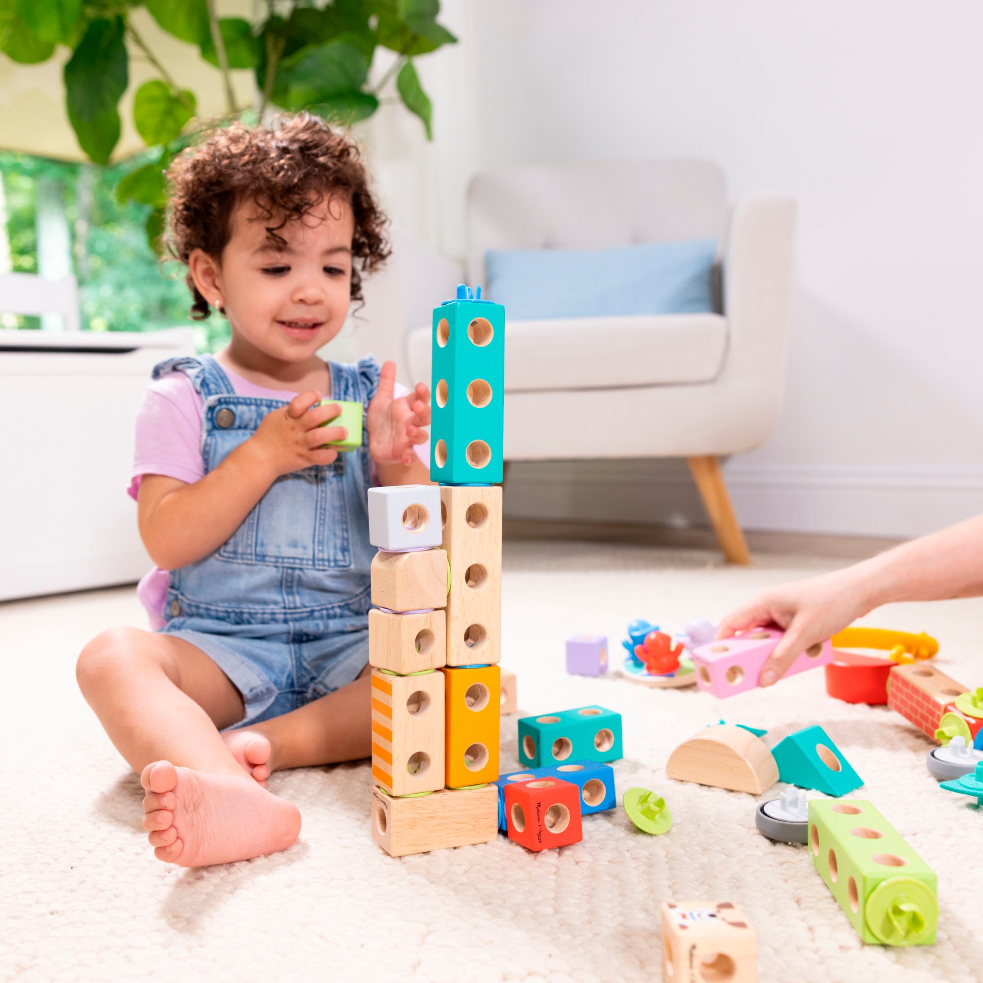 Spin Master Spielbausteine »Melissa & Doug Blockables Stadt«, (73 St.)