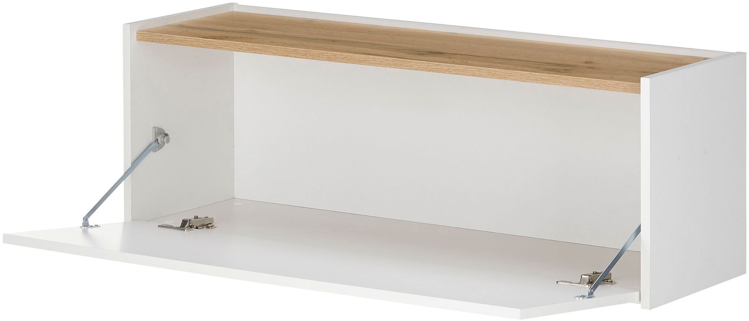 INOSIGN Büromöbel-Set »CITY/GiRON, modernes Design, Homeoff., Büro in zwei Farben/Wotan Eiche«, (Set, 2 tlg.), enthält Hängeschrank, Schreibtisch, wohnliches Home Office