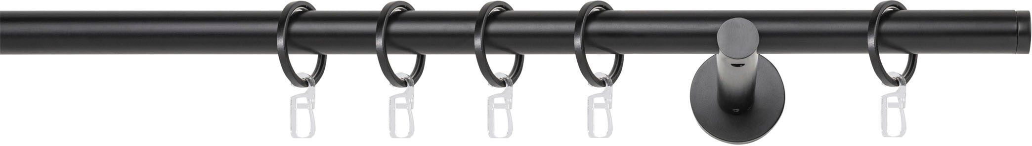 mydeco Gardinenstange »20mm Match Wandträger 12 cm«, 1 läufig-läufig, Fixmaß