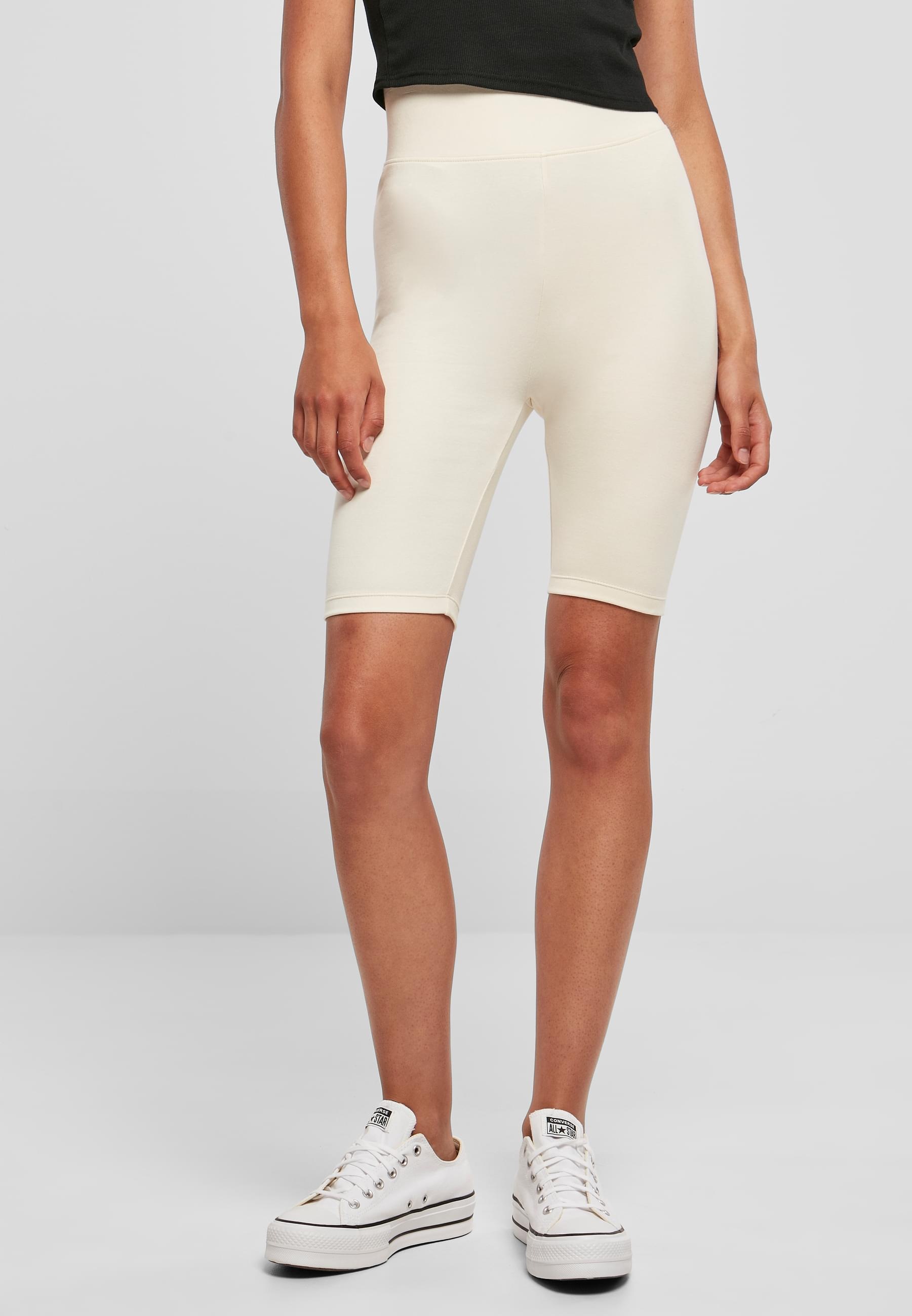 URBAN CLASSICS Stoffhose »Urban Classics Damen Ladies High Waist Cycle Shorts«, (1 tlg.)