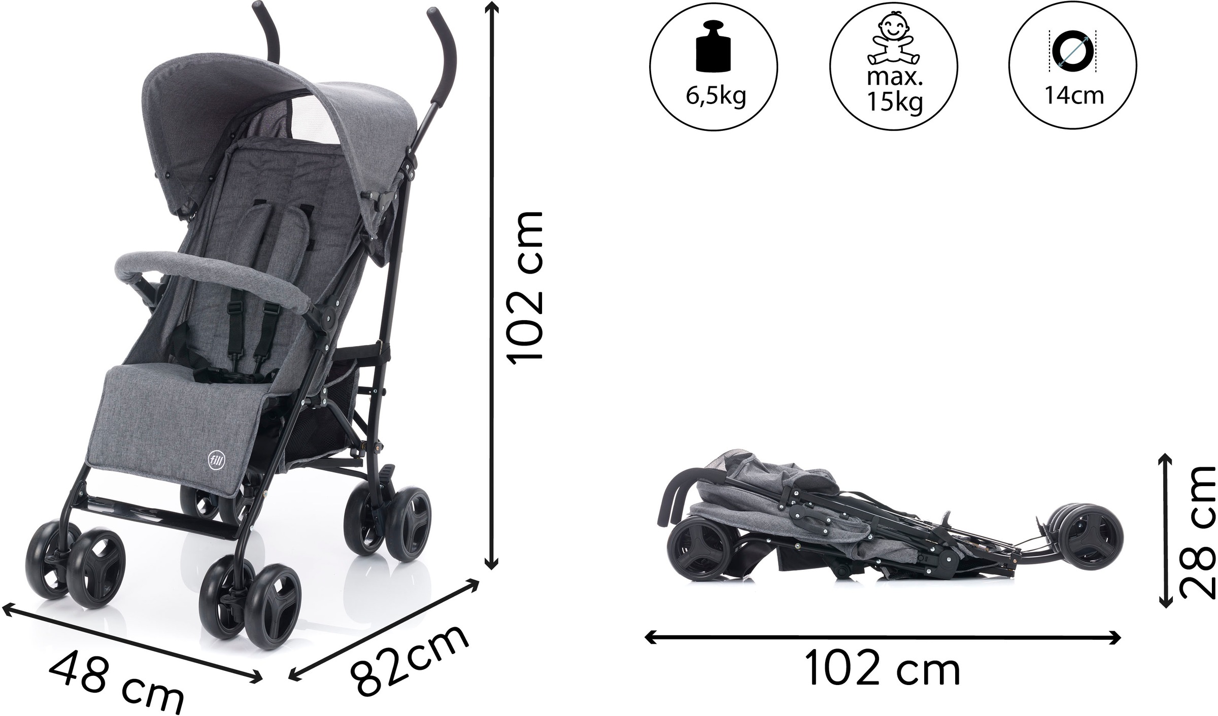 Fillikid Kinder-Buggy »Fill Sprinter«