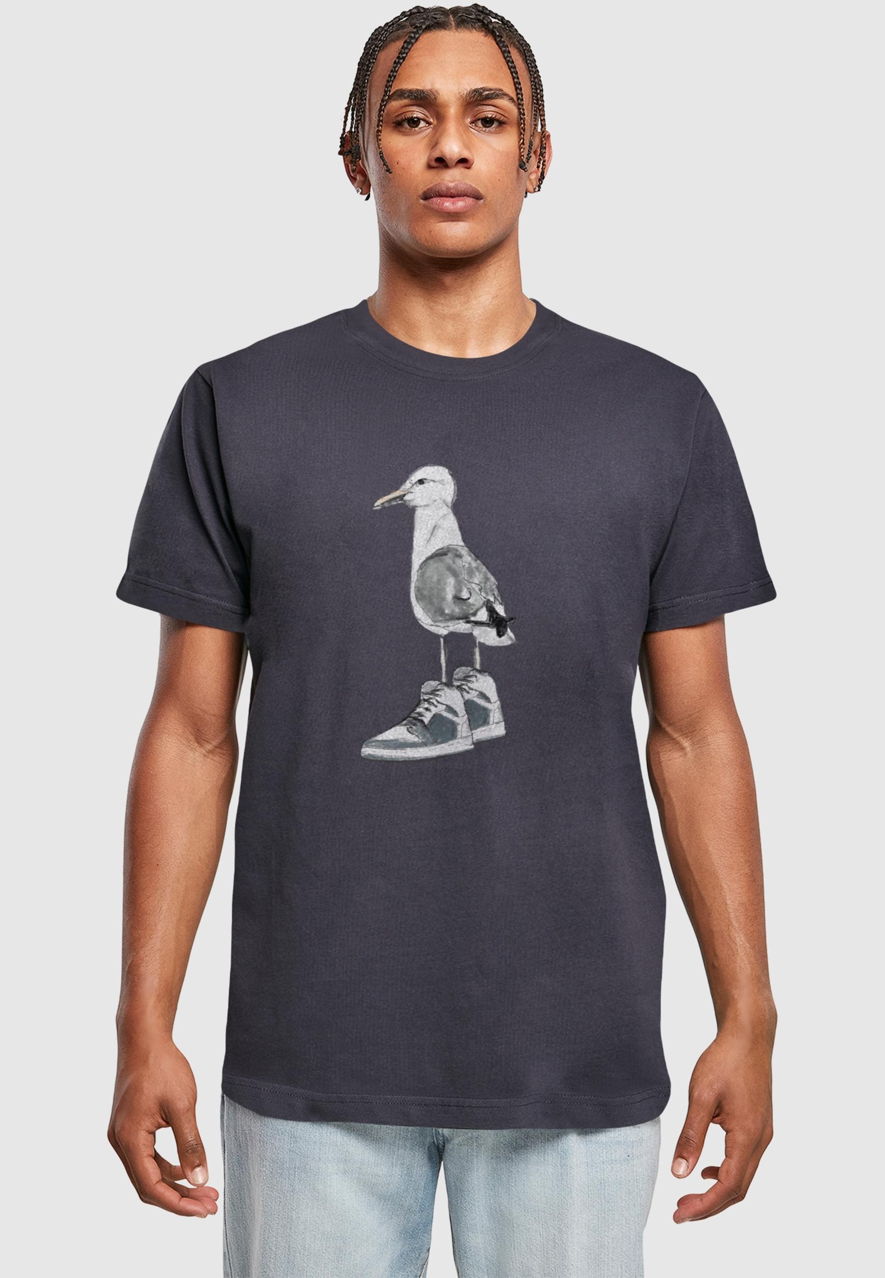 MisterTee T-Shirt »MisterTee Herren Seagull Sneakers Tee«, (1 tlg.)