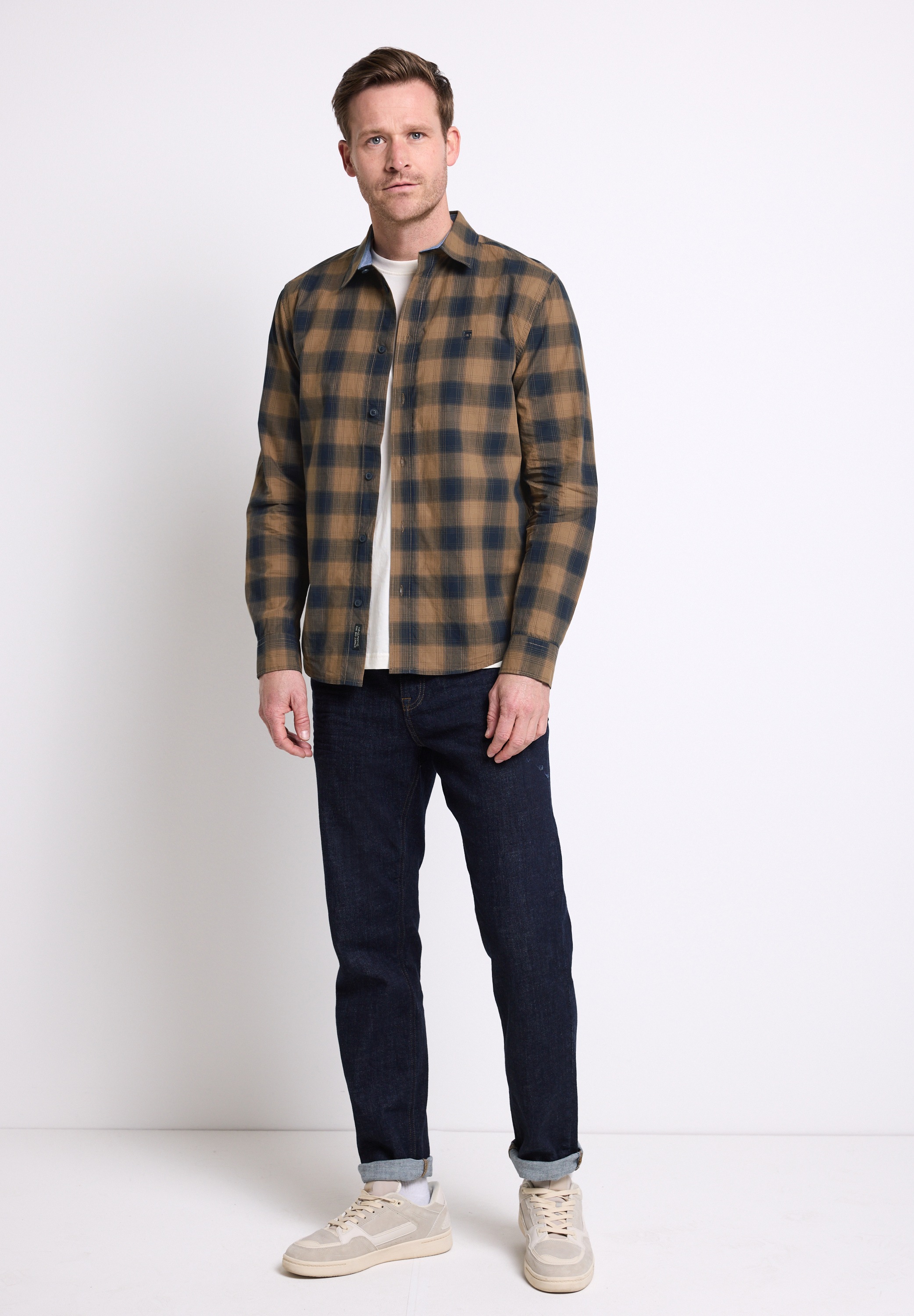 STREET ONE MEN Karohemd aus reiner Baumwolle