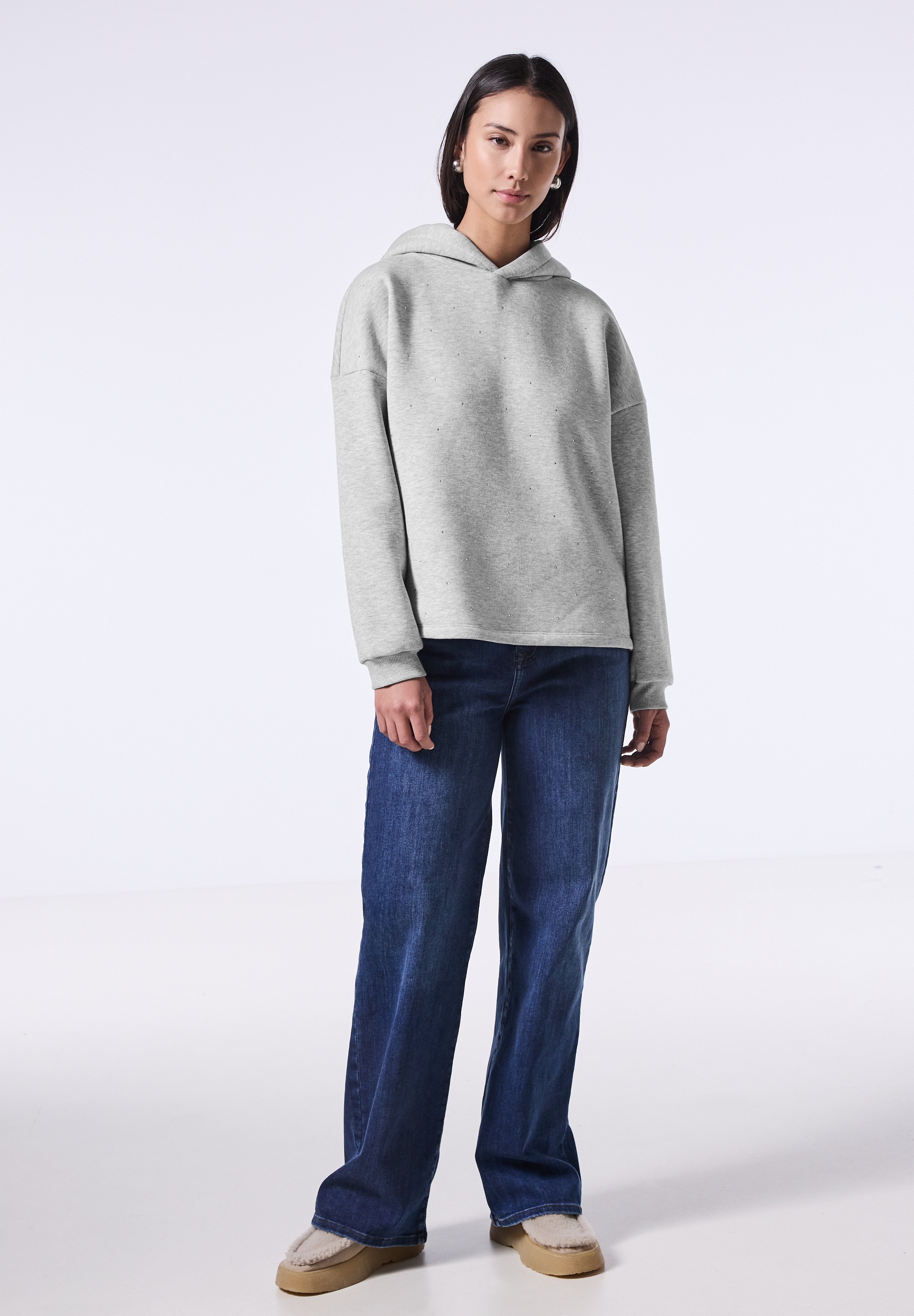 STREET ONE STUDIO Kapuzenpullover, im soften Baumwoll-Mix