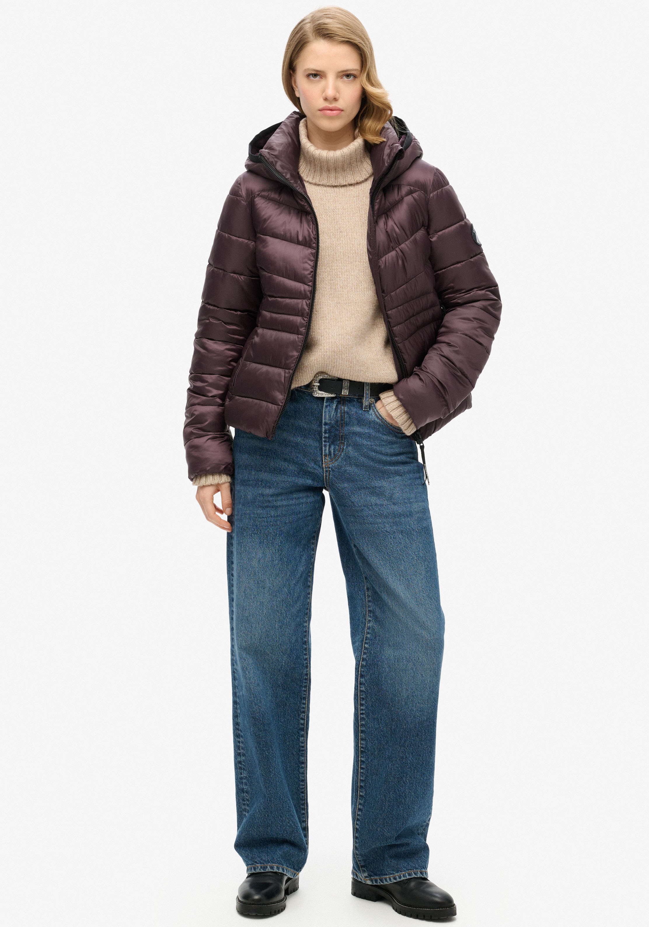 Superdry Steppjacke »HOODED FUJI QUILT PADDED JKT«, mit Kapuze