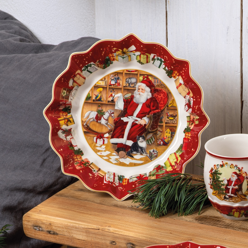 Villeroy & Boch Schale »Schale "Santa liest Wunschzettel" Toy's Fantasy ø 25 cm bunt« 1 tlg.