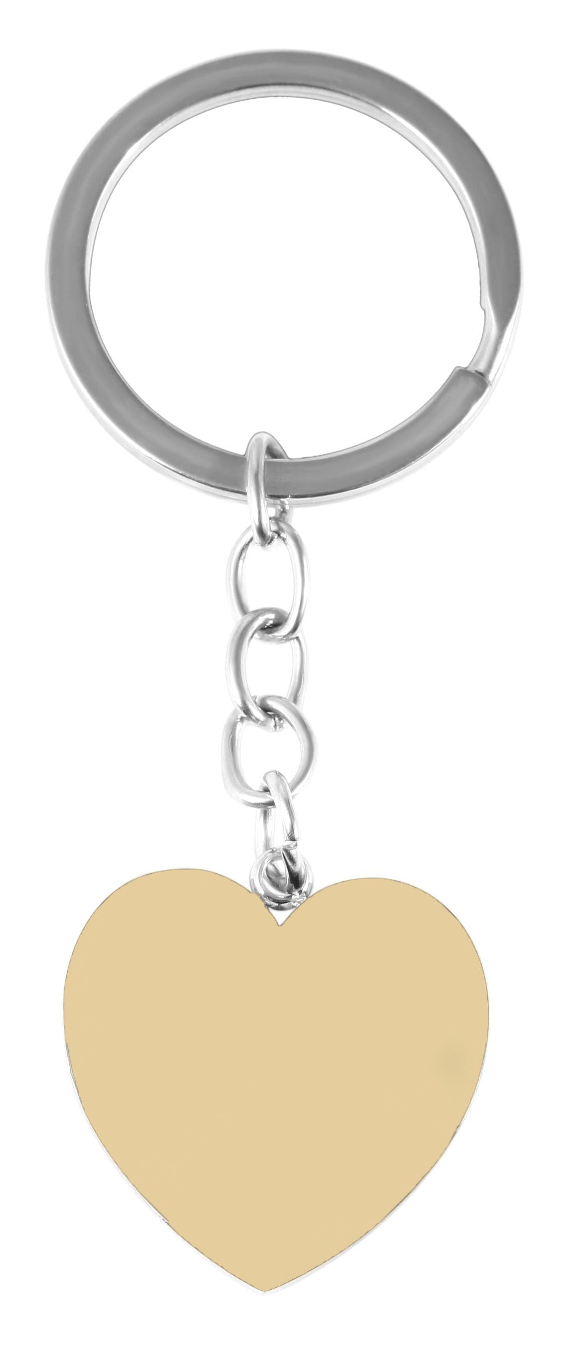 ADELIA ́S Damen Kettenanhänger "Anhänger – Schlüssel Gravuranhänger aus Edelstahl", Edelstahl, beige, Edelstahl, Schmuckanhänger, Zum Verschenken –