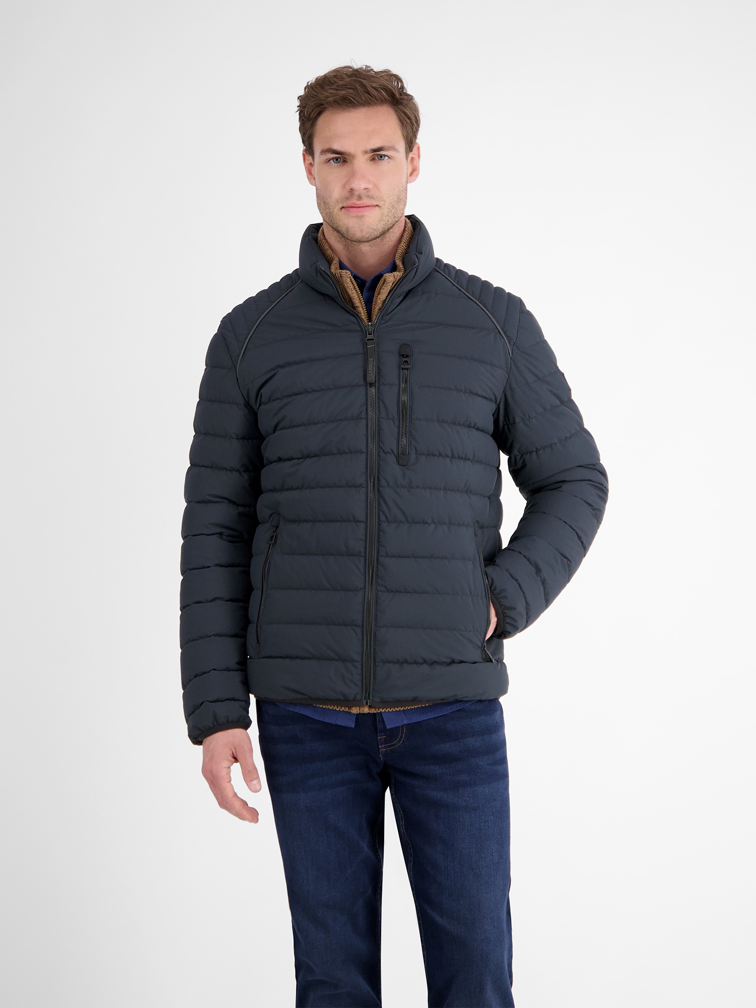 LERROS Steppjacke "LERROS Light-Weight Herren Steppjacke" ohne Kapuze Wasse günstig online kaufen