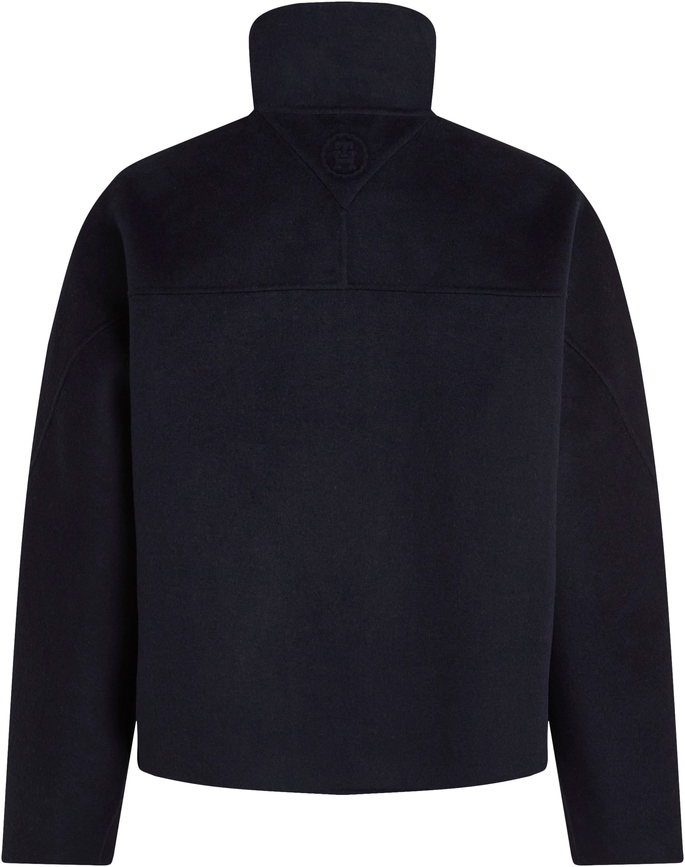 Tommy Hilfiger Outdoorjacke »DF WOOL BLEND FUNNEL JACKET«, mit hochschließendem Kragen