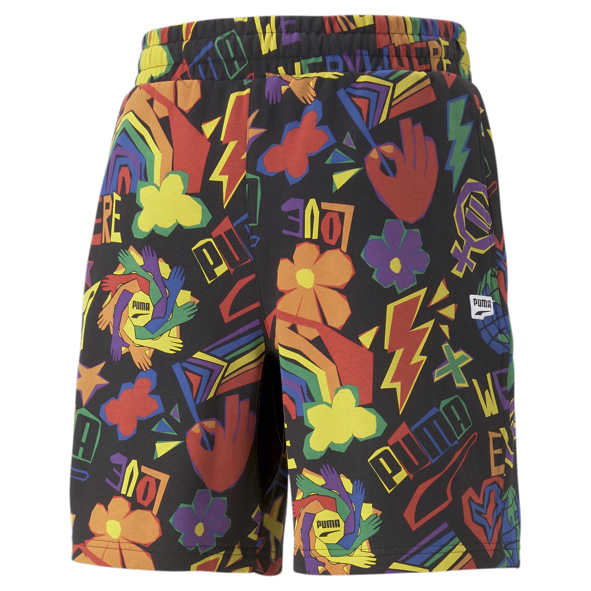 PUMA Sporthose »PRIDE Shorts mit Print Herren«