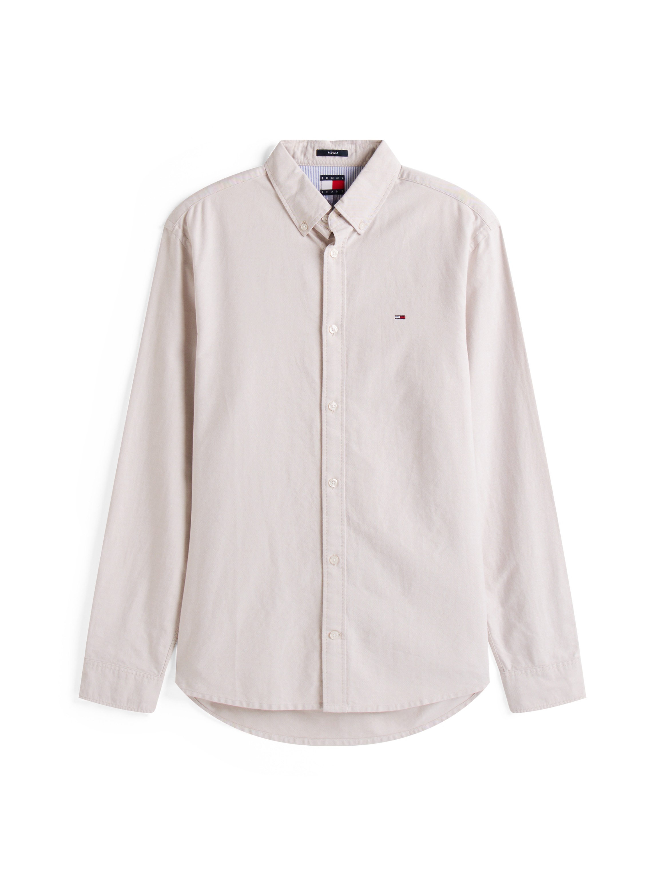 Tommy Jeans Langarmhemd »TJM REG OXFORD SHIRT EXT«, Mit Rundhalsausschnitt