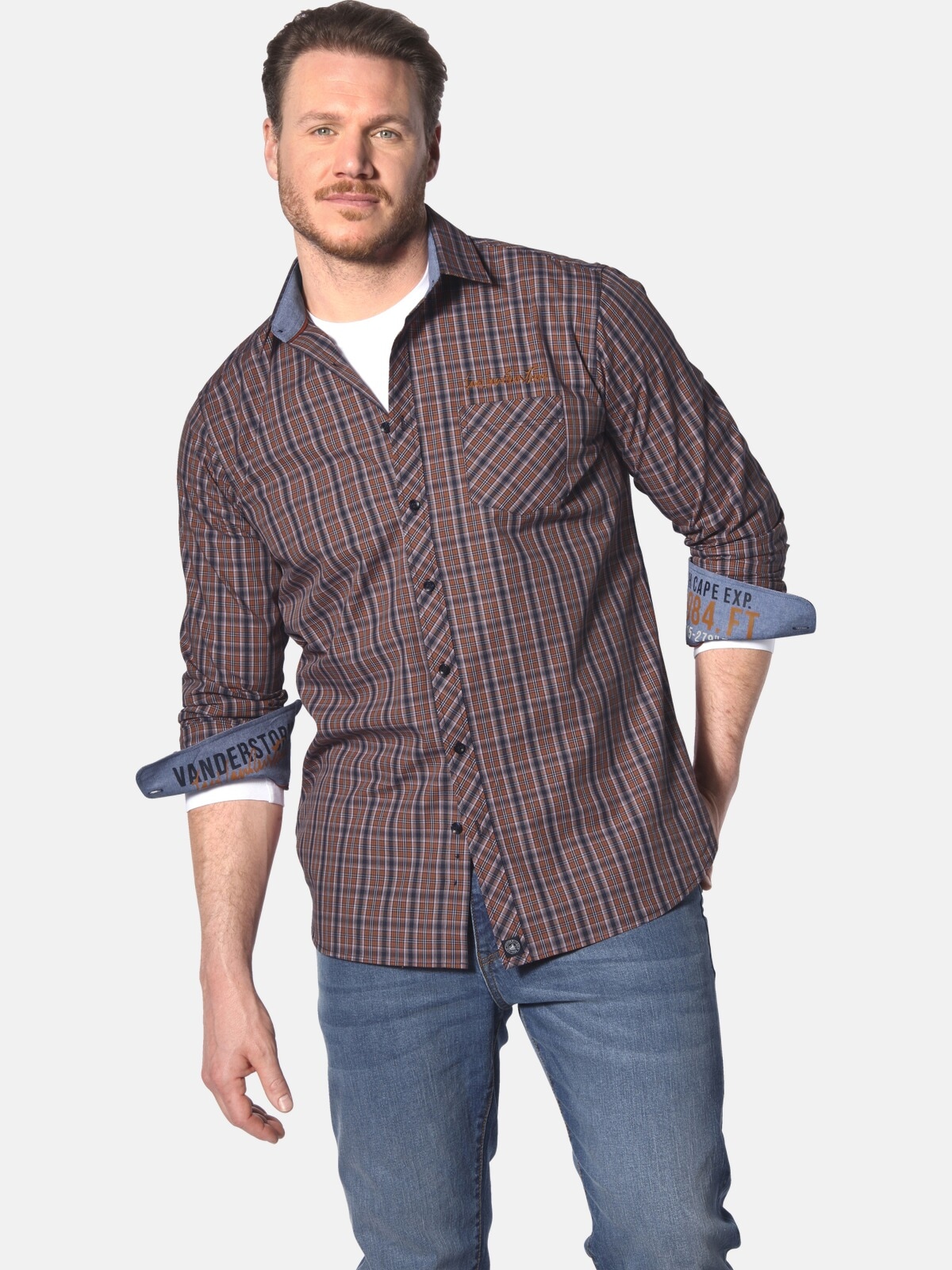 Jan Vanderstorm Langarmhemd "Hemd BJORNMAN" 1 Stk. günstig online kaufen