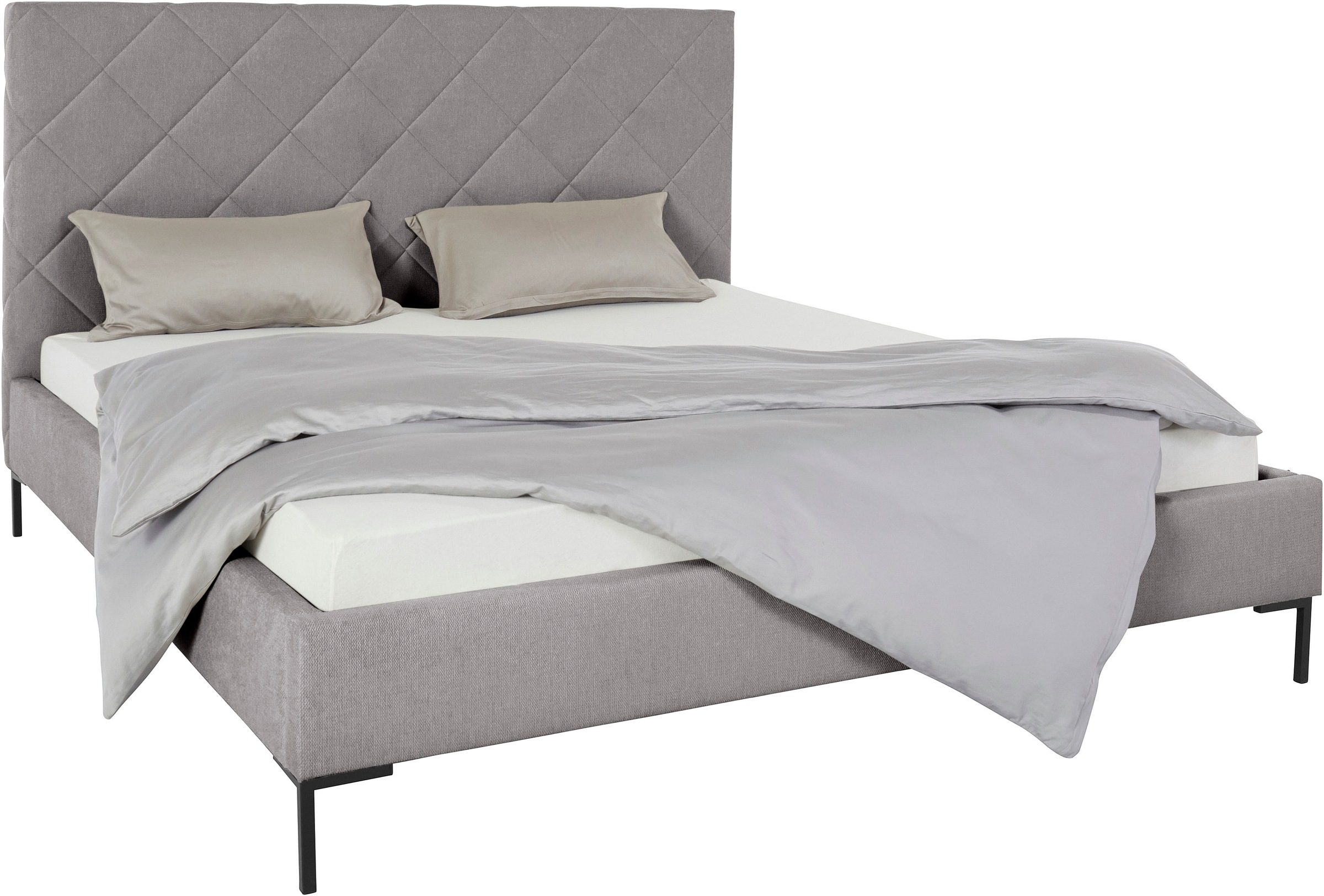 Home affaire Polsterbett "Charlott" Modernes Polsterbett mit oder ohne Latt günstig online kaufen