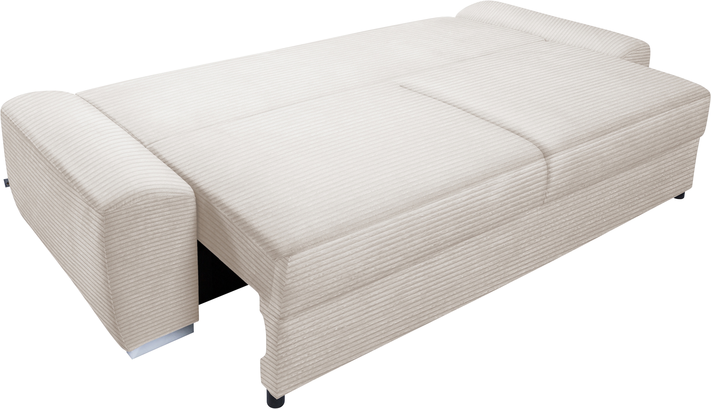 exxpo - sofa fashion 2-Sitzer »SOLSBURY, Sofa, Schlafsofa«, inkl. Federkern-Polsterung, Bettfunktion und Stauraum, in Cord