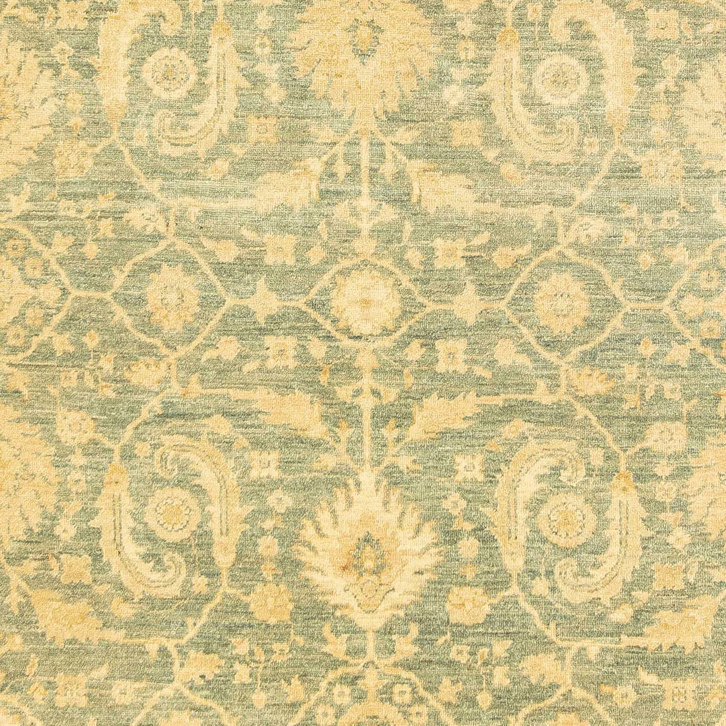 morgenland Orientteppich »Ziegler - 260 x 182 cm - hellblau«, rechteckig, Wohnzimmer, Handgeknüpft, Einzelstück mit Zertifikat