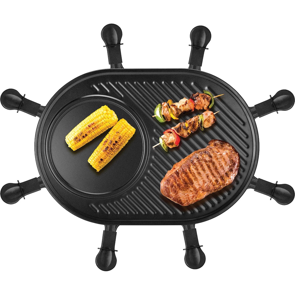 Unold Raclette »Gourmet 48795«, 8 St. Raclettepfännchen, 1200 W