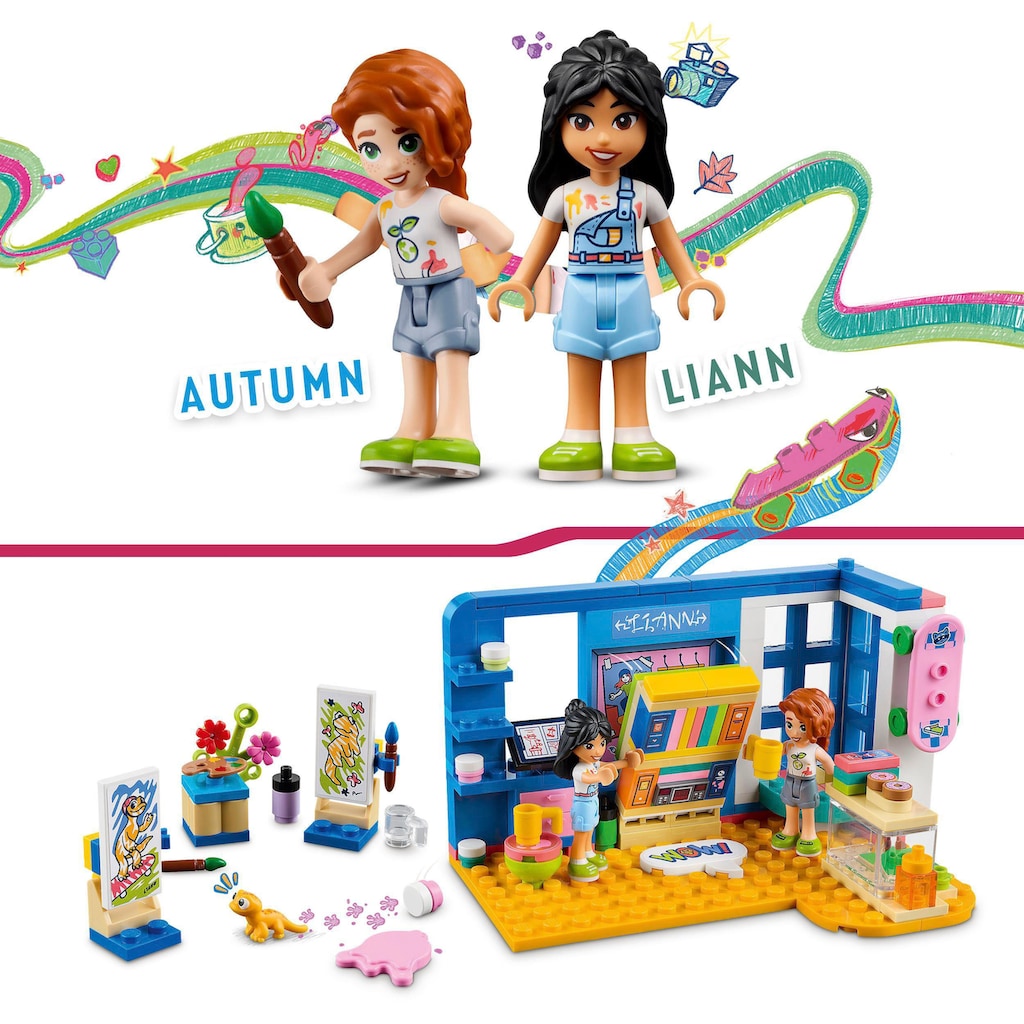 LEGO® Konstruktionsspielsteine »Lianns Zimmer (41739), LEGO® Friends«, (204 St.), Made in Europe