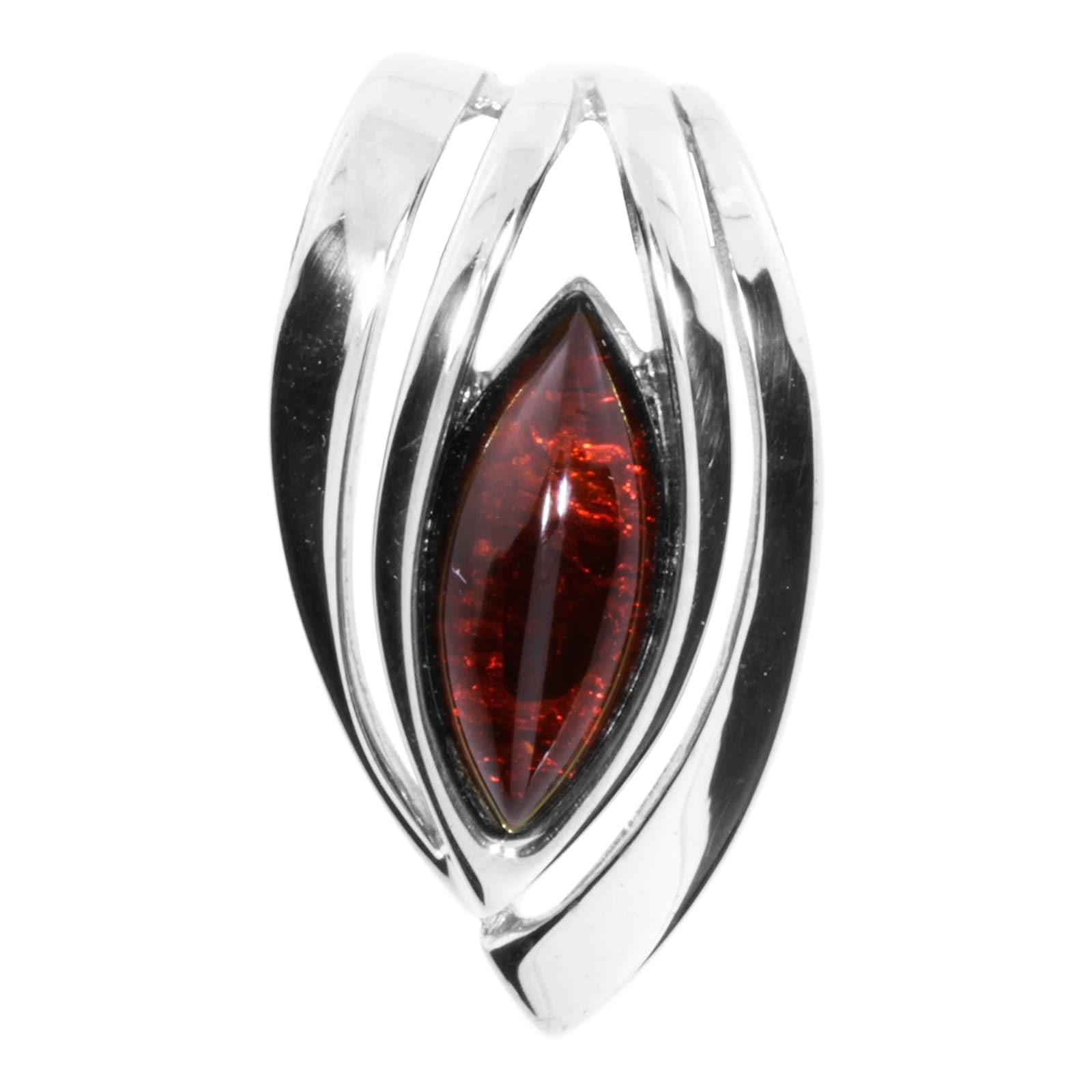 Kettenanhänger OSTSEE-SCHMUCK "Ostsee-Schmuck Anhänger Gleiter-Rana Anhänger Gleiter-Rana", weiß, Schmuckanhänger, Damen, 24 x 13mm, Silber 925 (Sterlingsilber), 3,4 g, Kettenanhänger 4