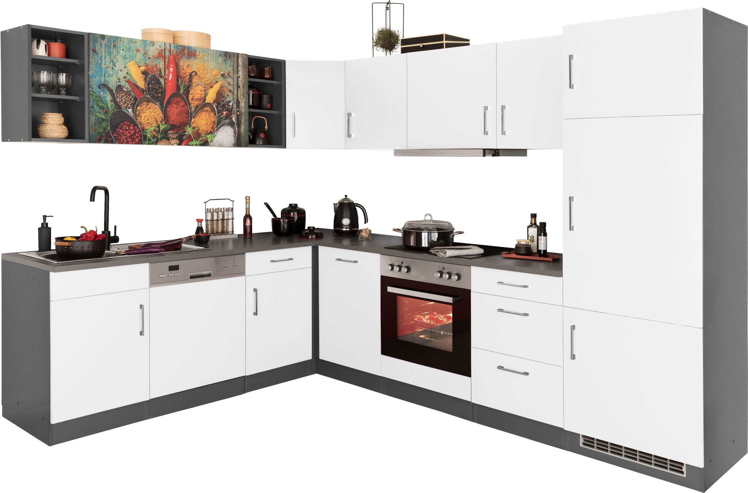 KOCHSTATION Küchenzeile "KS-Paris – Küchen mit einzigartigen Fotomotiven au günstig online kaufen