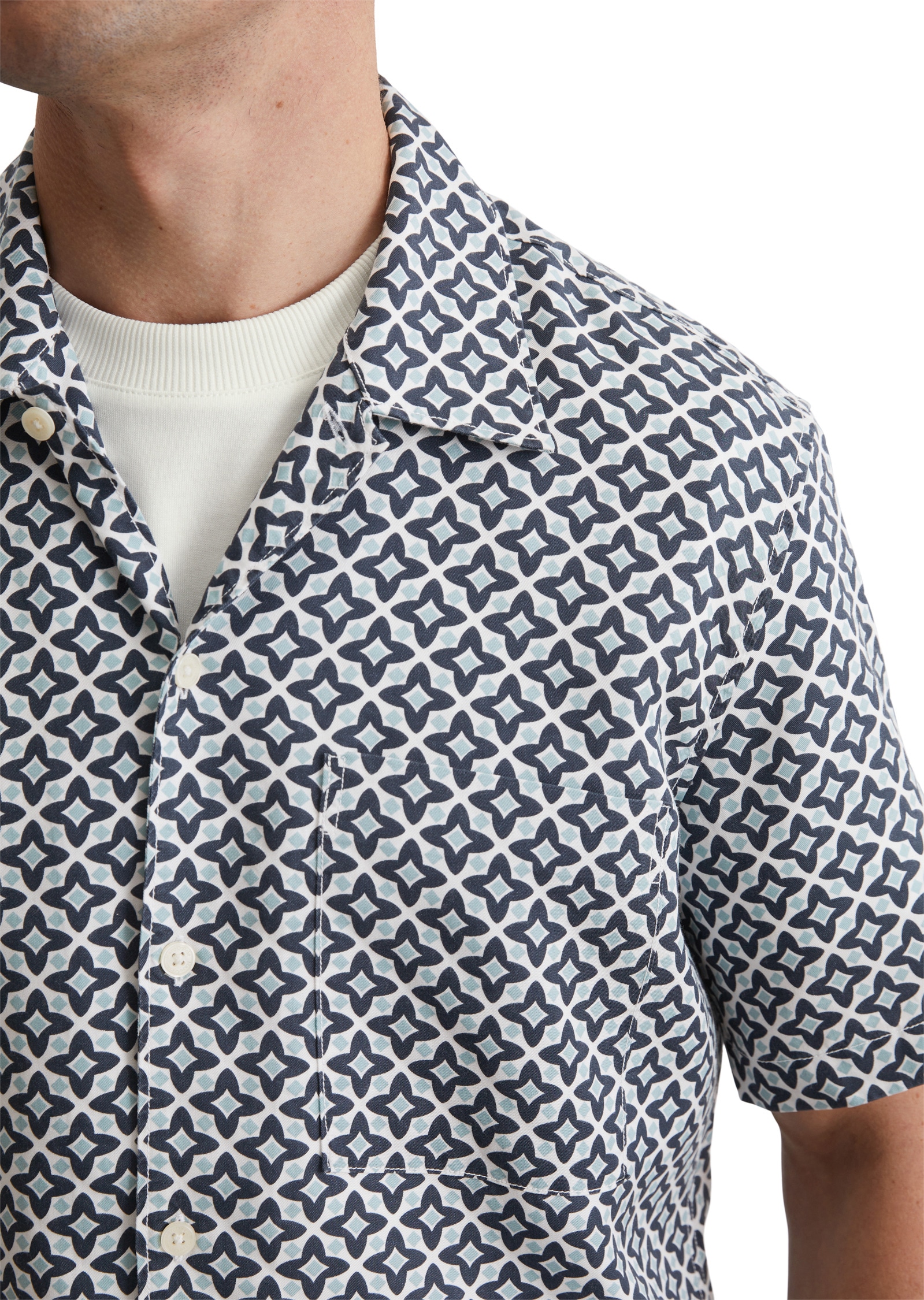 Marc O'Polo Kurzarmhemd »aus atmungsaktivem TENCEL™ Lyocell«