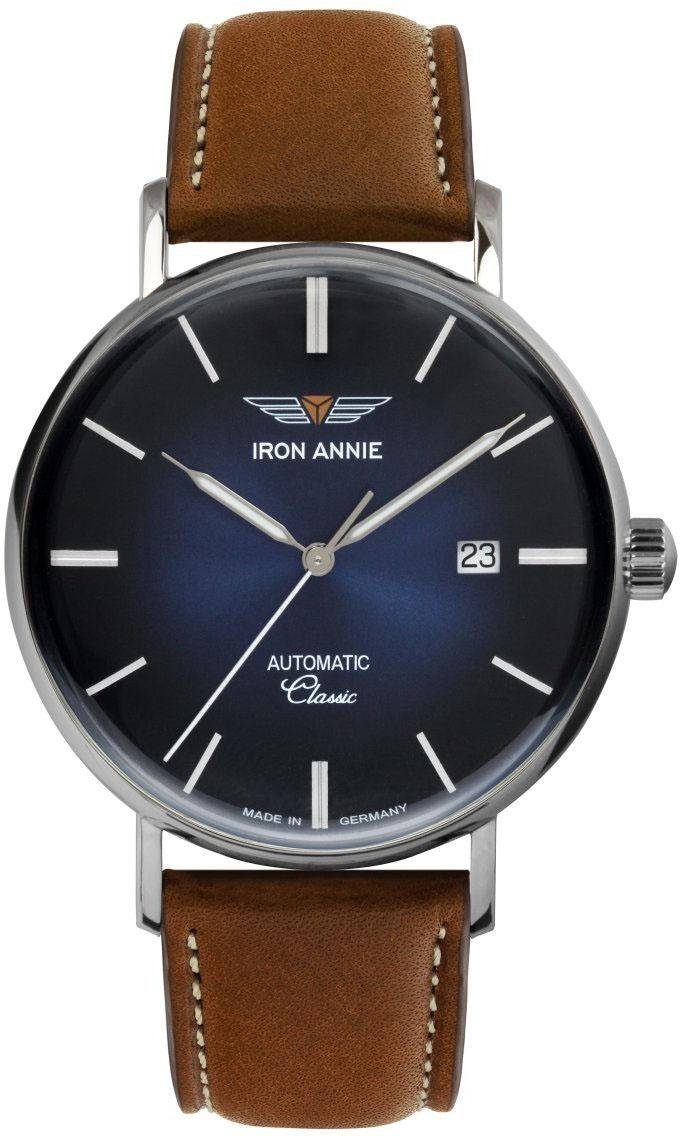 IRON ANNIE Automatikuhr »Classic, 5958-3«, Armbanduhr, Herrenuhr, Datum, Made in Germany