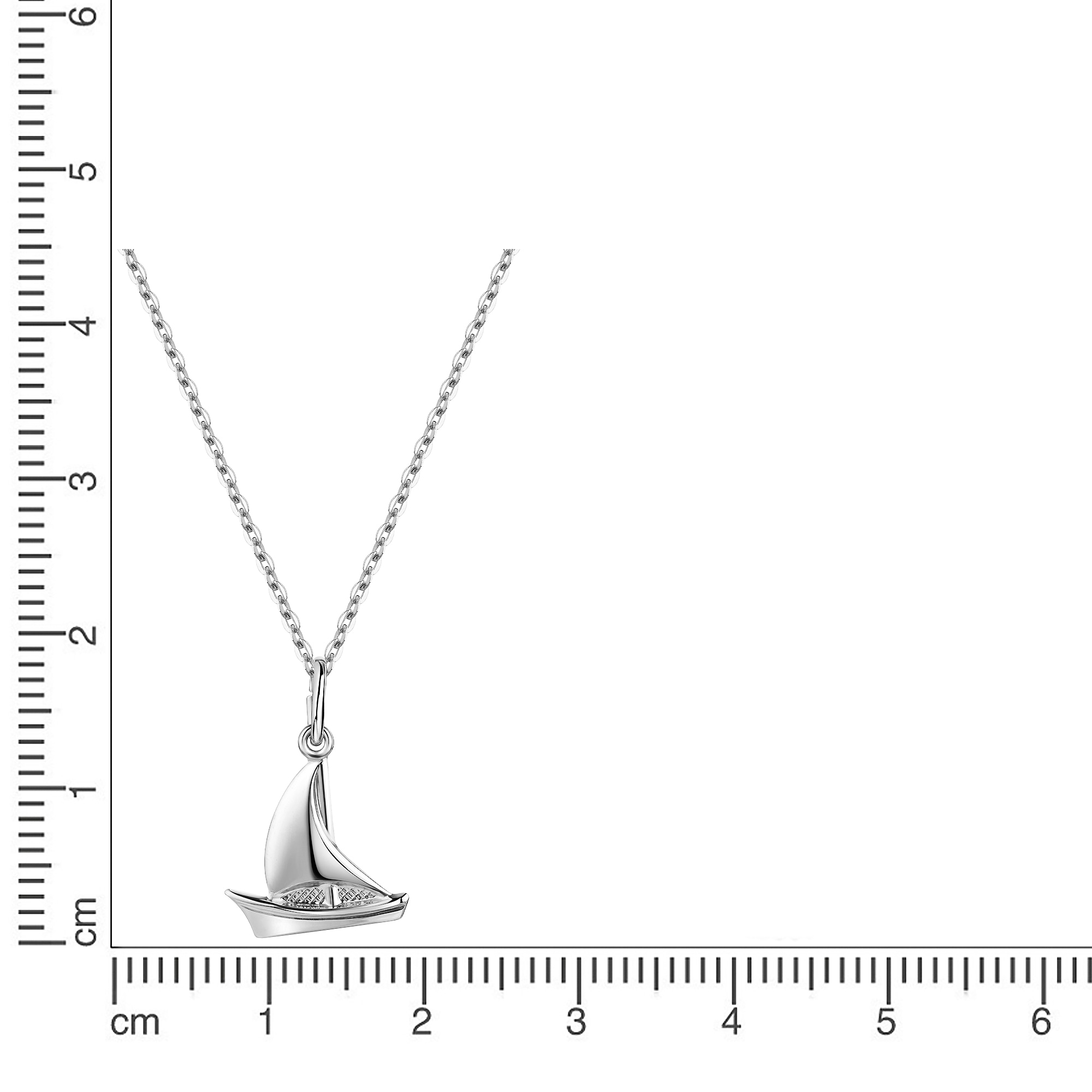 Firetti Kette mit Anhänger »Schmuck Geschenk Silber 925 Halsschmuck Halskette Ankerkette Schiff«